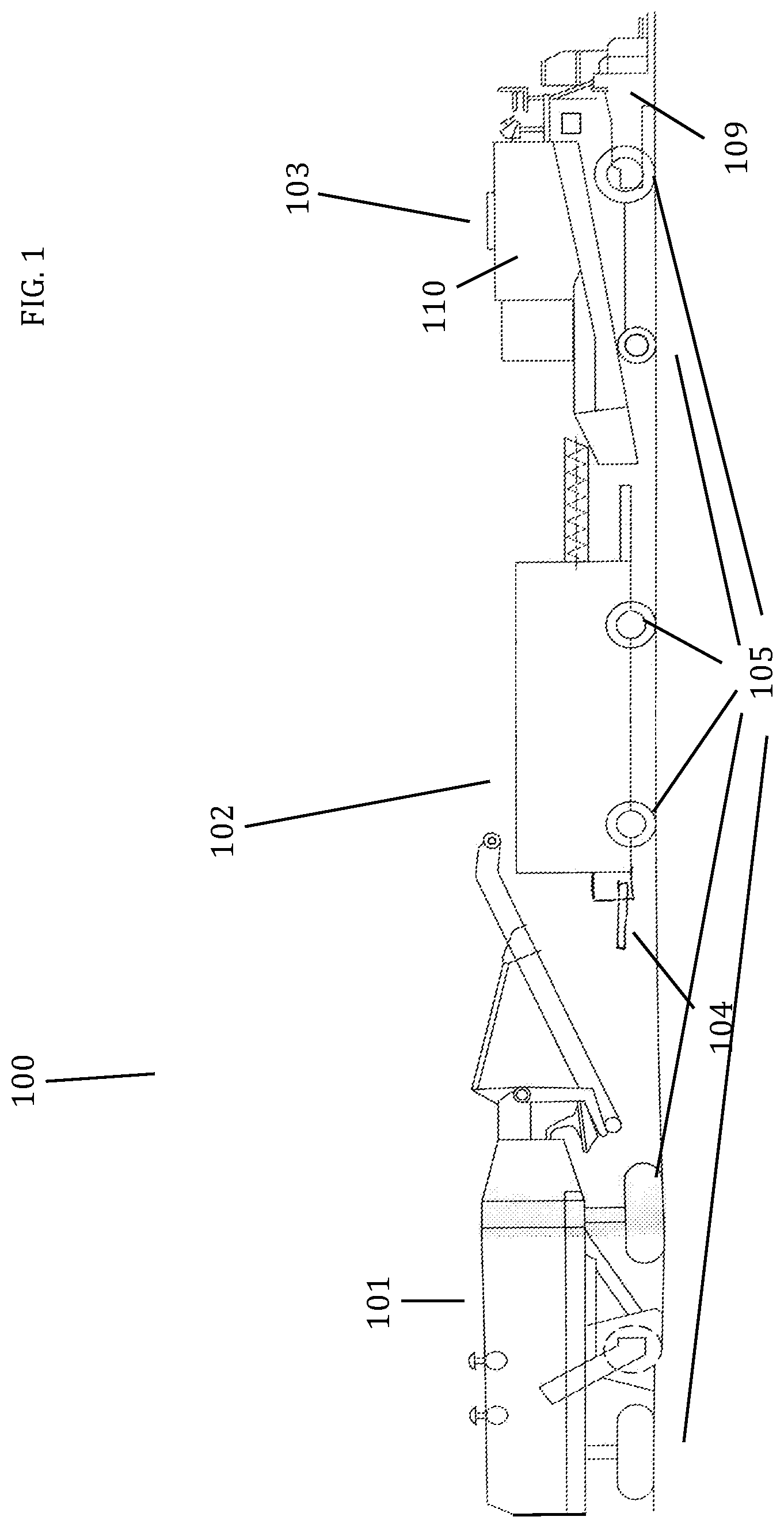 Patent US12618204 — Asphalt paving device — Figure 1