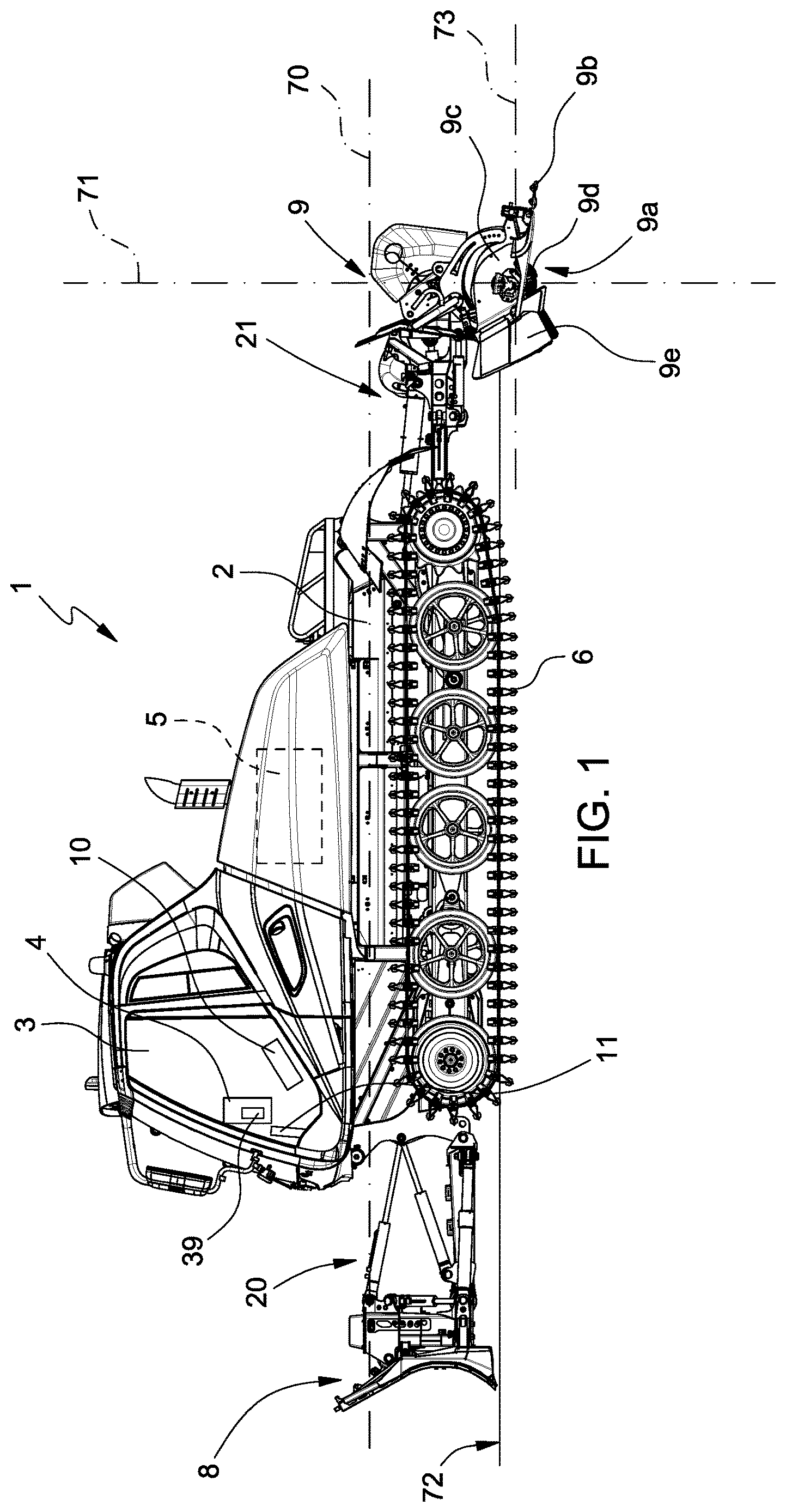 Patent US12618212 — Snowgroomer and method for controlling a snowgroomer — Figure 1