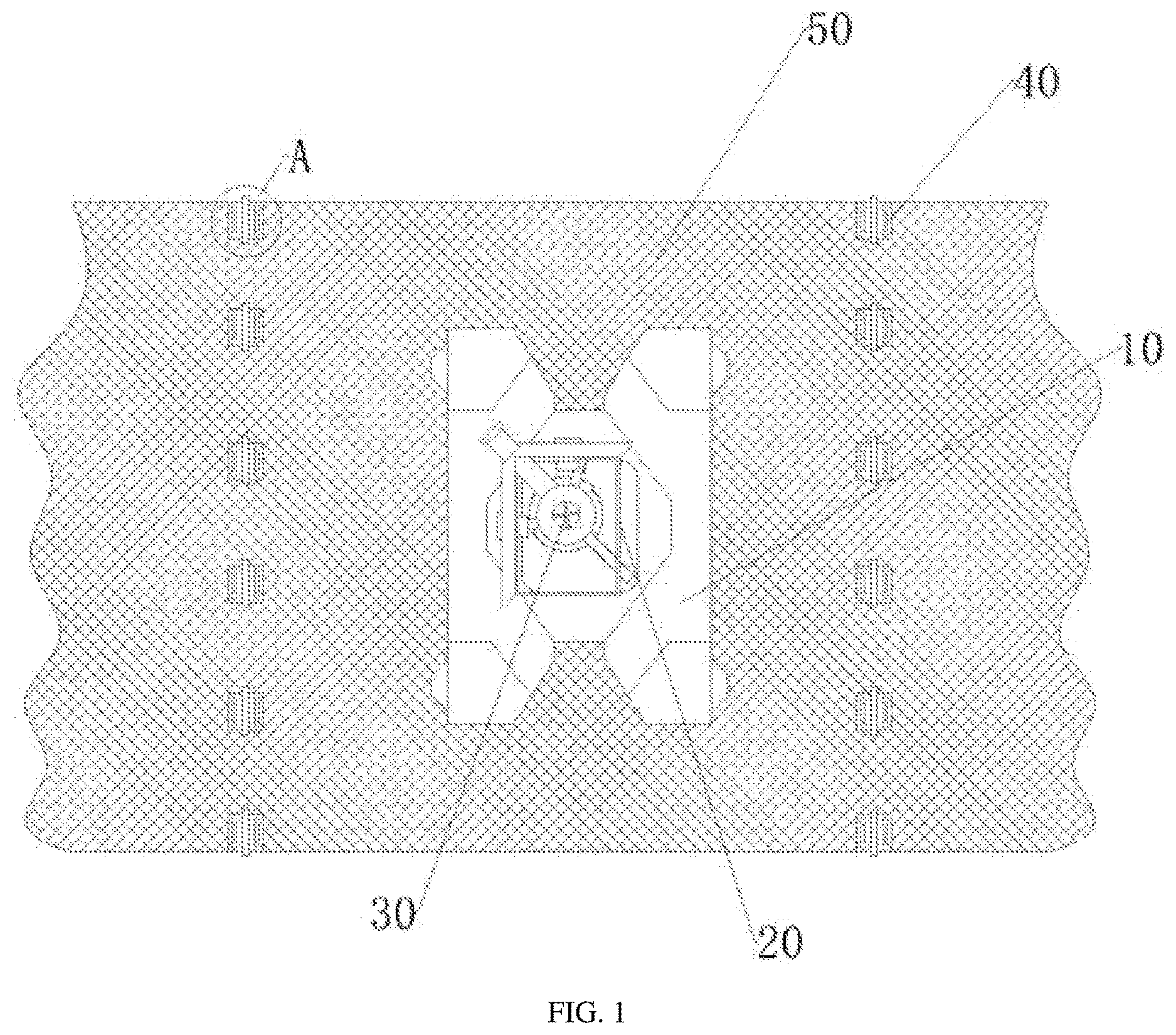 Patent US12618216 — Slope reinforcing and protecting device for hydraulic engineering — Figure 1