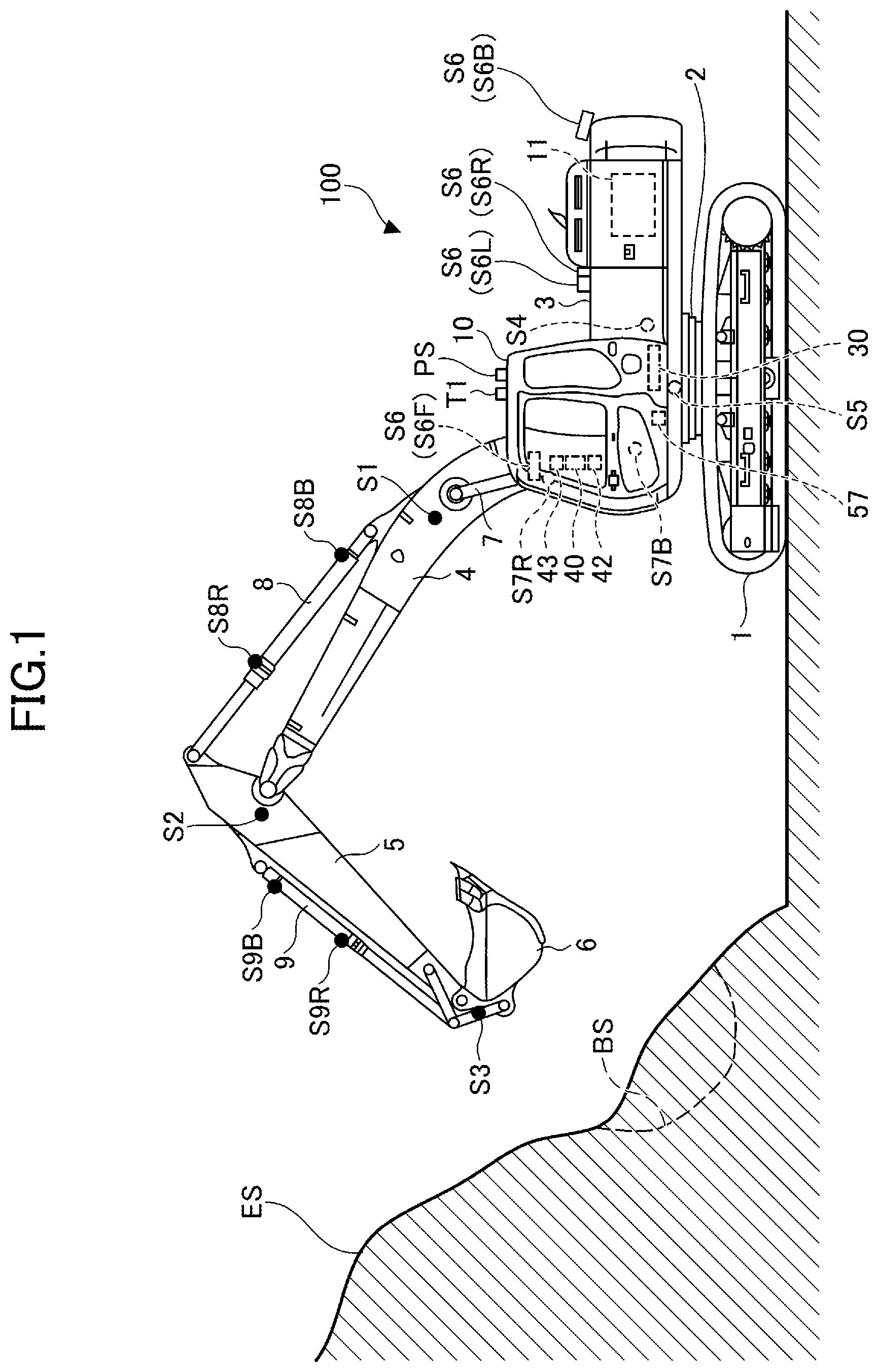 Patent US12618226 — Display device for shovel, shovel, and assist device for shovel — Figure 1