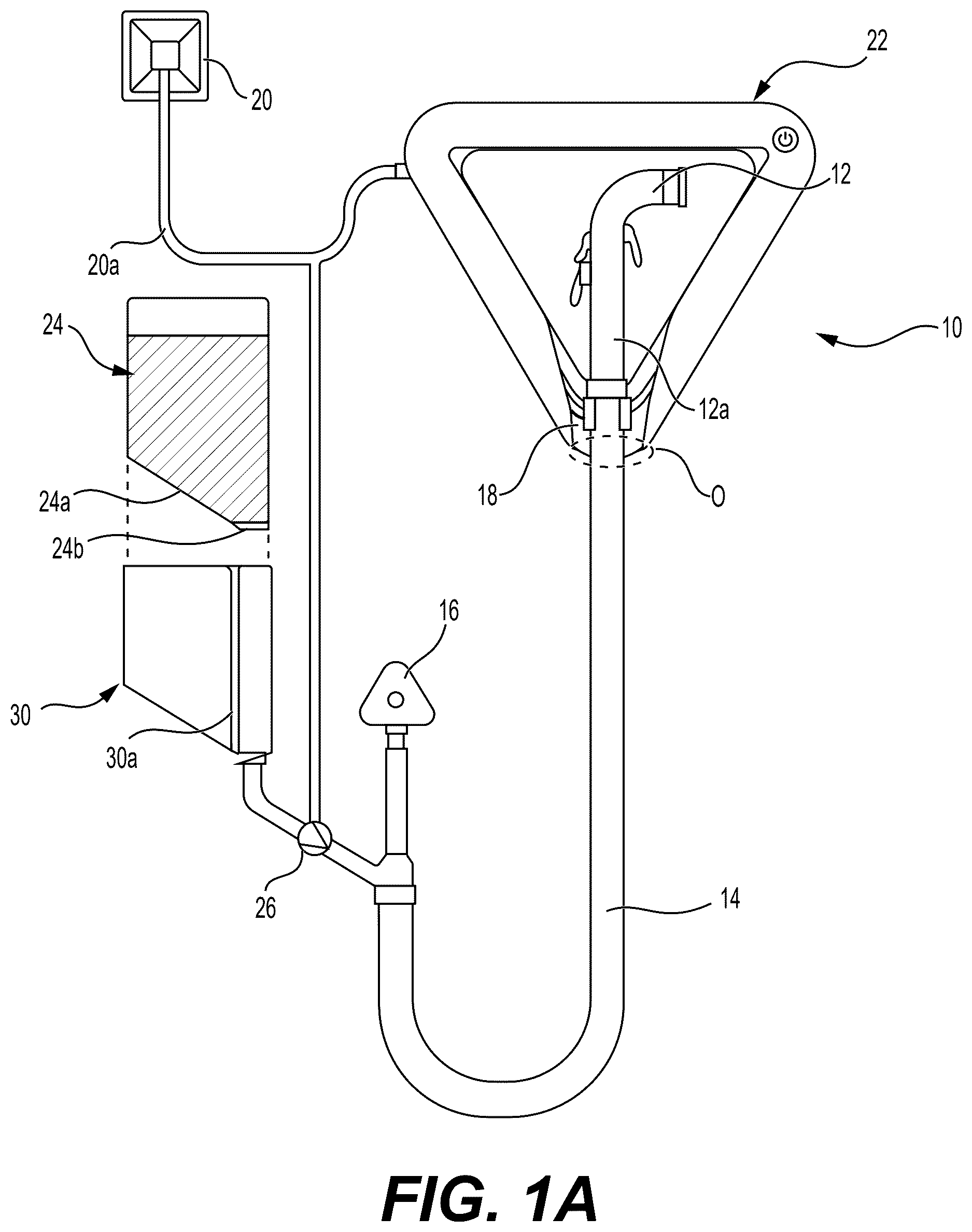 Patent US12618235 — Sanitizing fluid sprayer with light disinfecting — Figure 1
