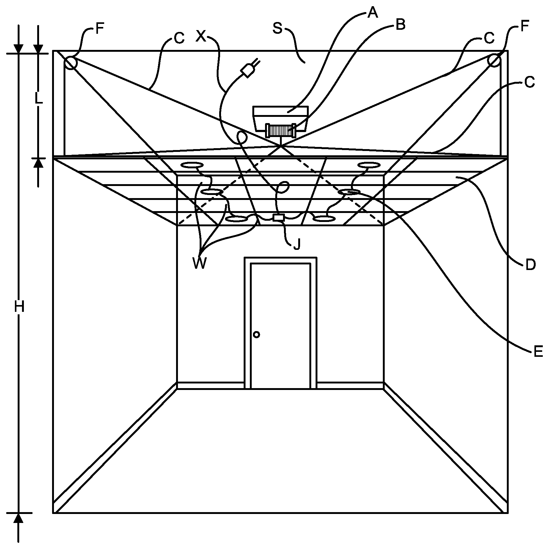 Patent US12618236 Figure 1 – Lighting maintenance system