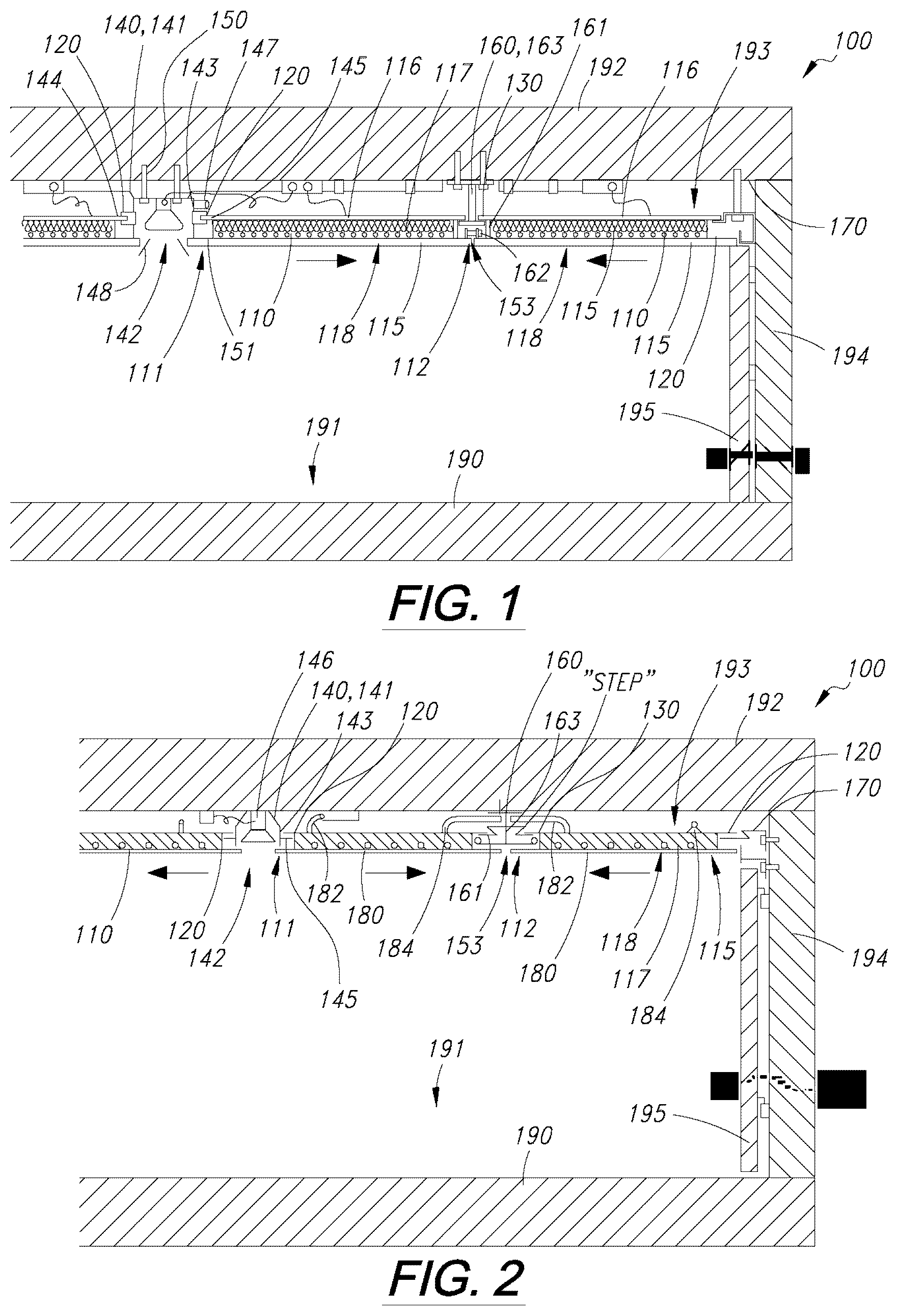 Patent US12618237 — Ceiling FAÇADE system — Figure 1