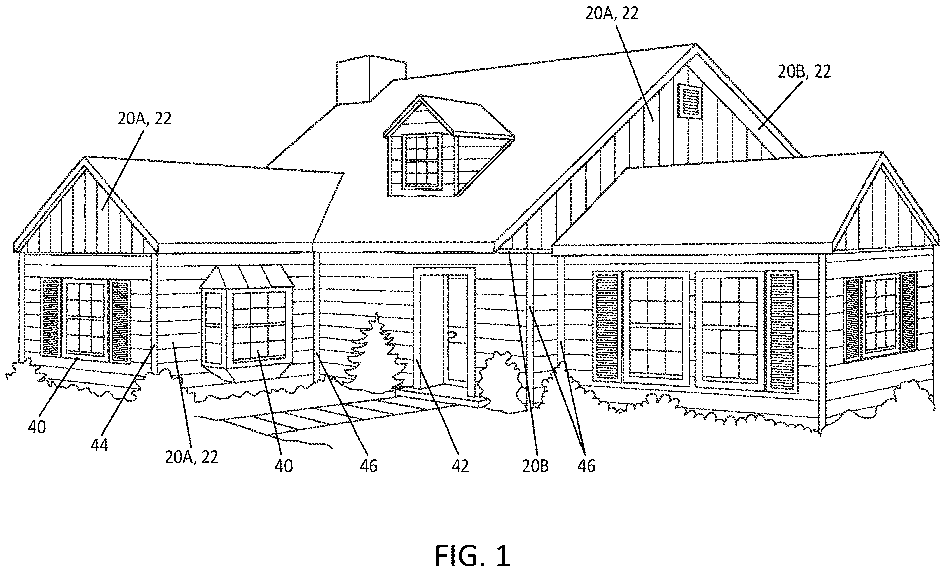 Patent US12618246 — Exterior trim system — Figure 1
