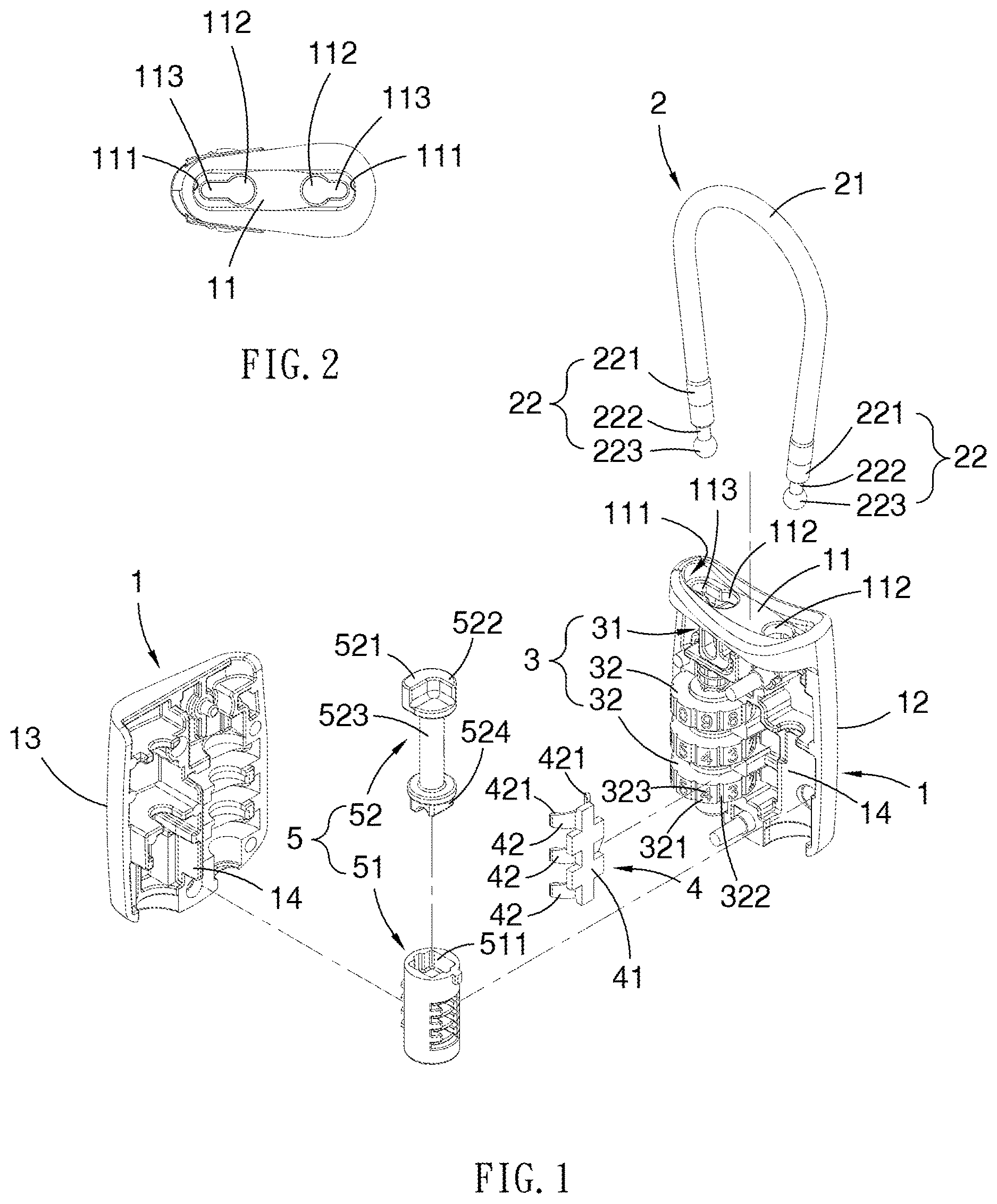 Patent US12618269 — Cable lock — Figure 1