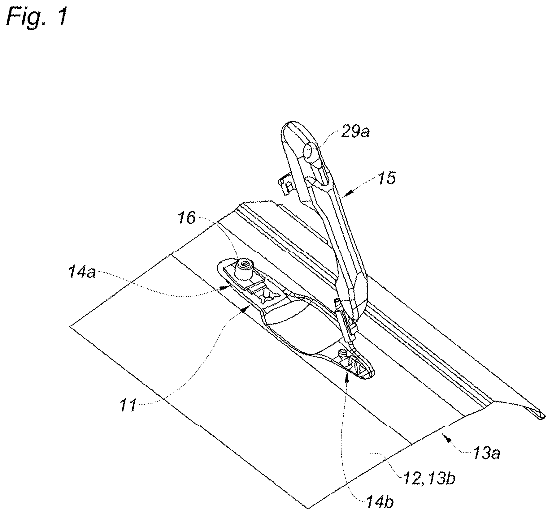 Patent US12618270 — Door handle apparatus — Figure 1