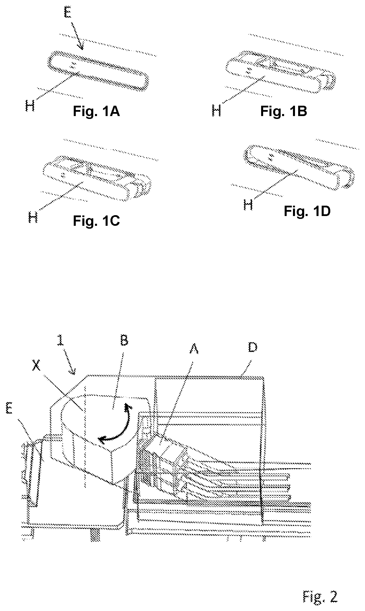 Patent US12618271 — Device for identifying a position of a vehicle handle — Figure 1