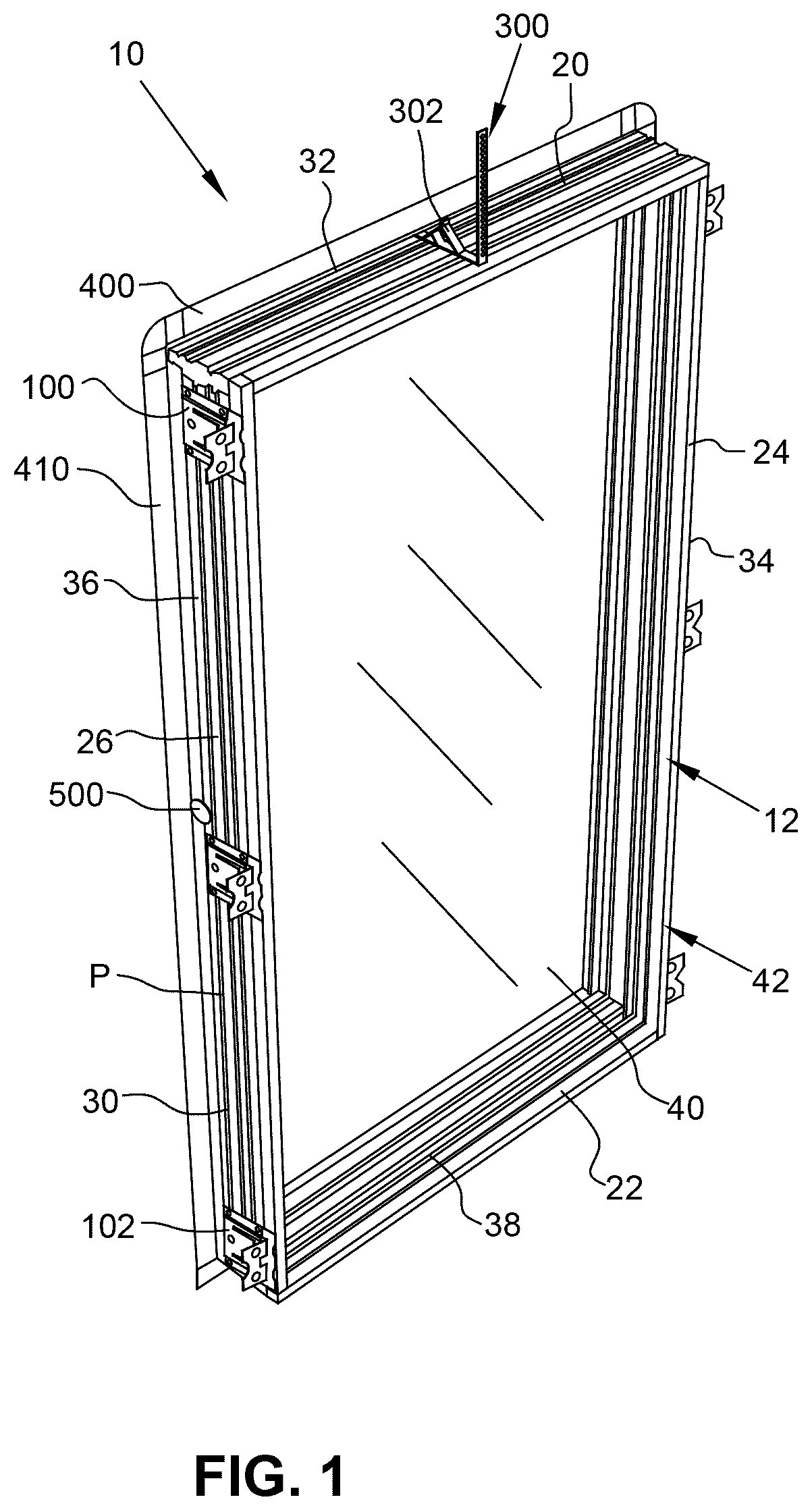 Patent US12618283 — Fenestration unit with interior installation features and associated systems and methods — Figure 1