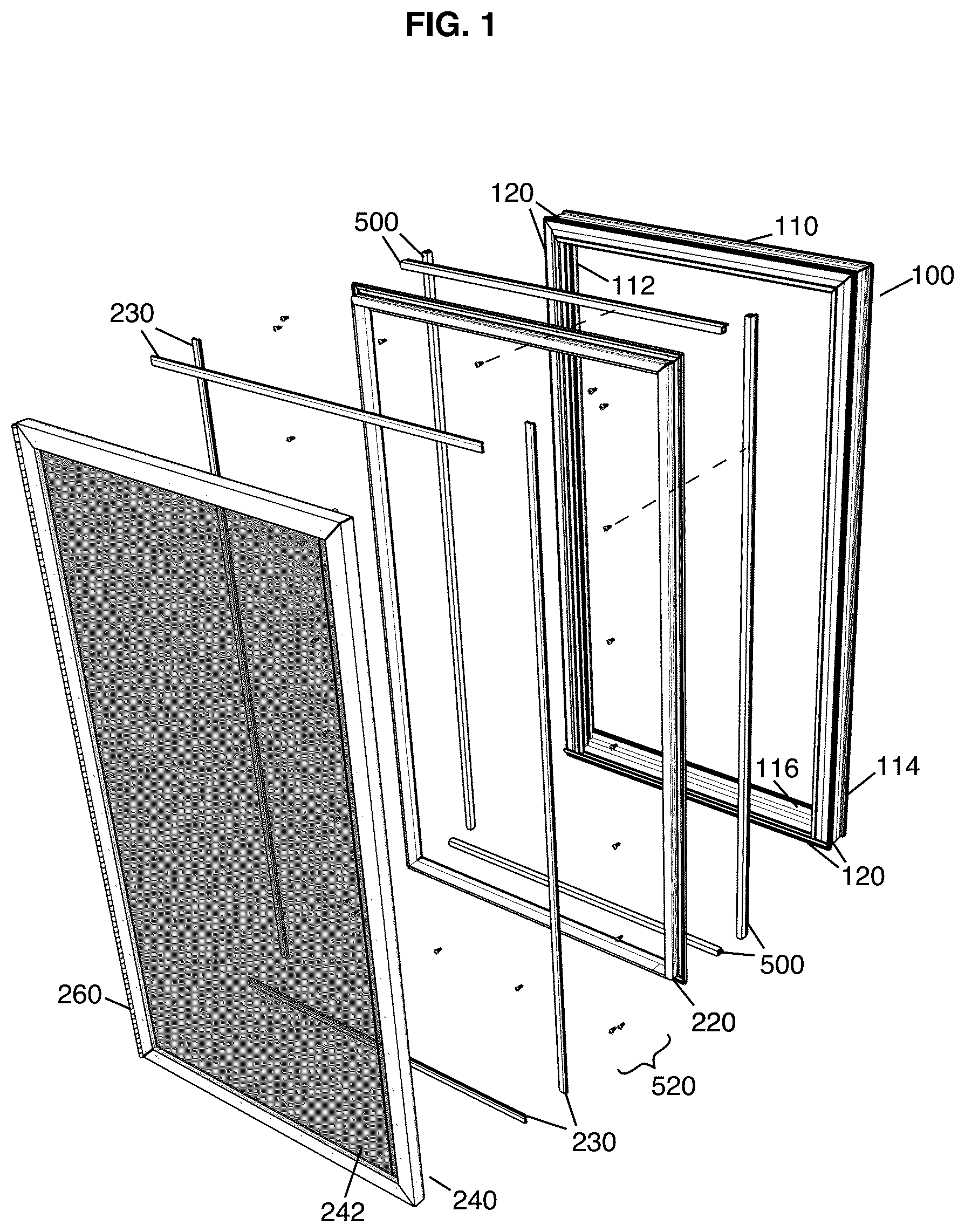 Patent US12618287 — Security screen mounting system and method therefor — Figure 1