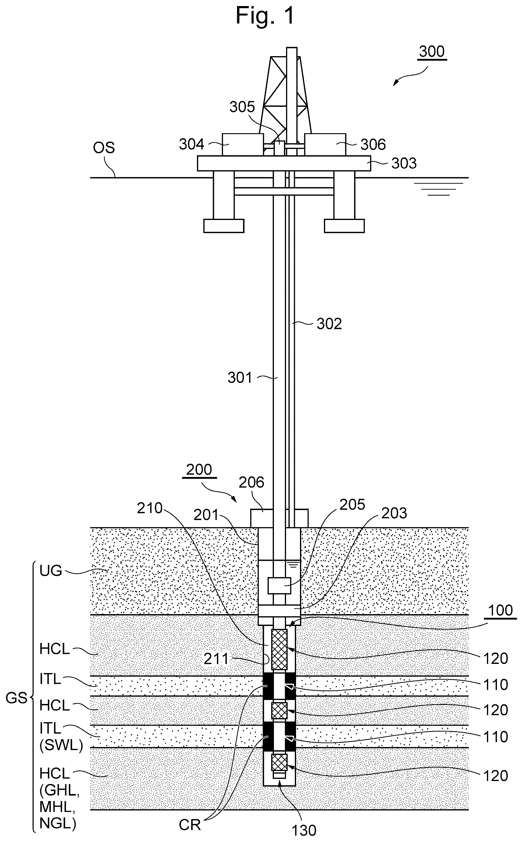 Patent US12618301 Figure 1 – Joint assembly, production well manufacturing method, and gas production method
