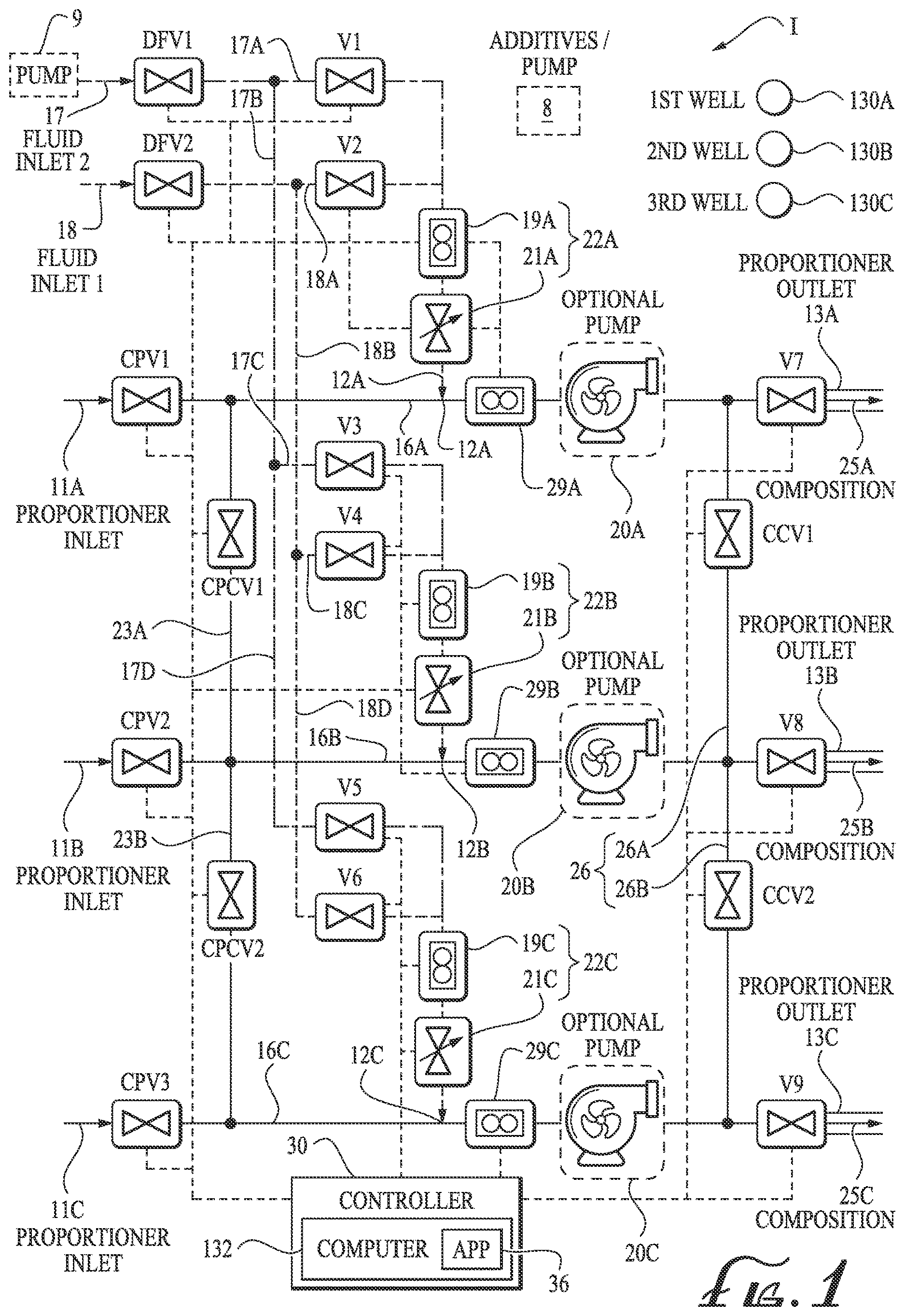 Patent US12618315 — Slurry proportioner system — Figure 1