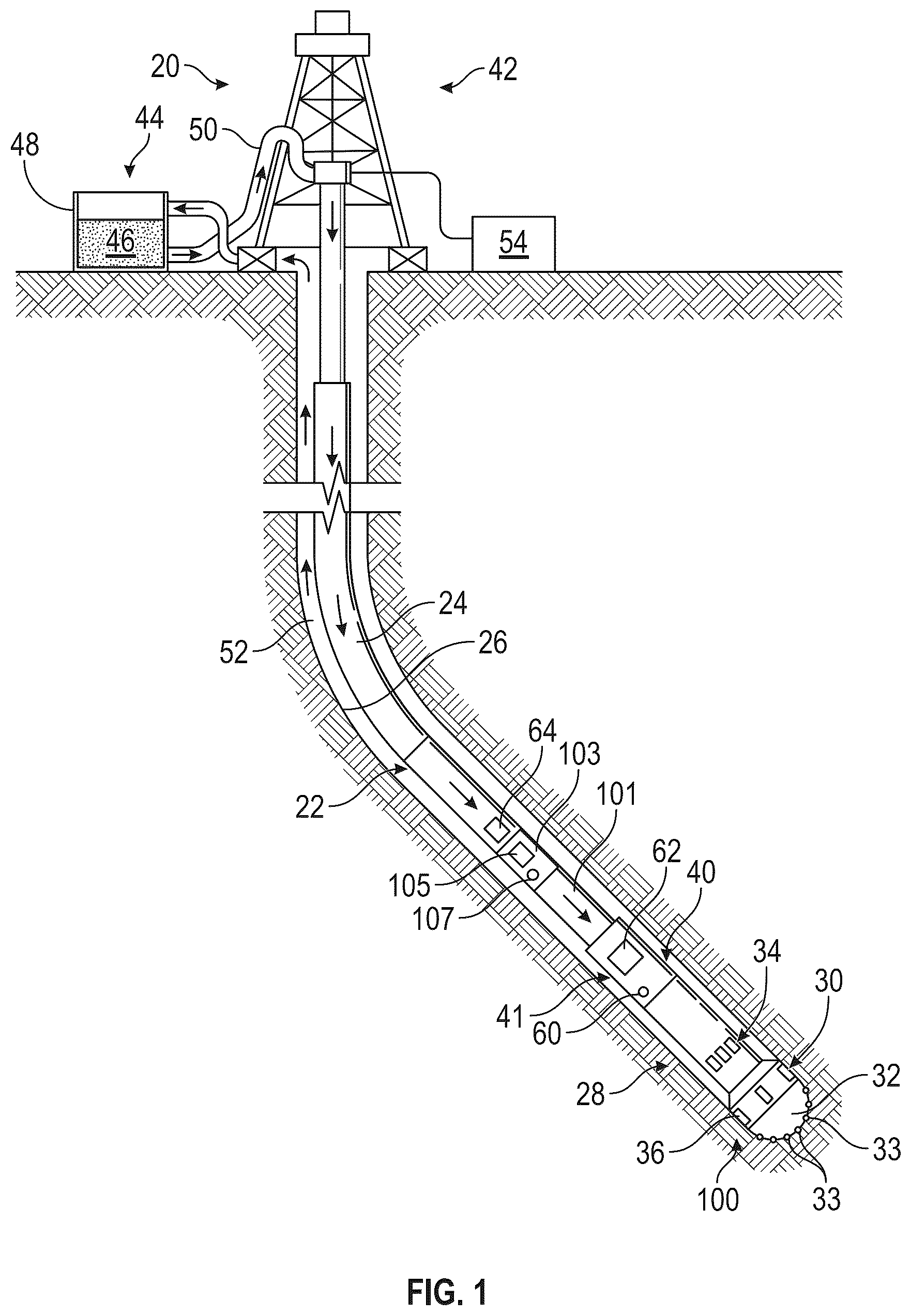 Patent US12618319 — Methods and systems for detecting and mitigating downhole motor dysfunction — Figure 1