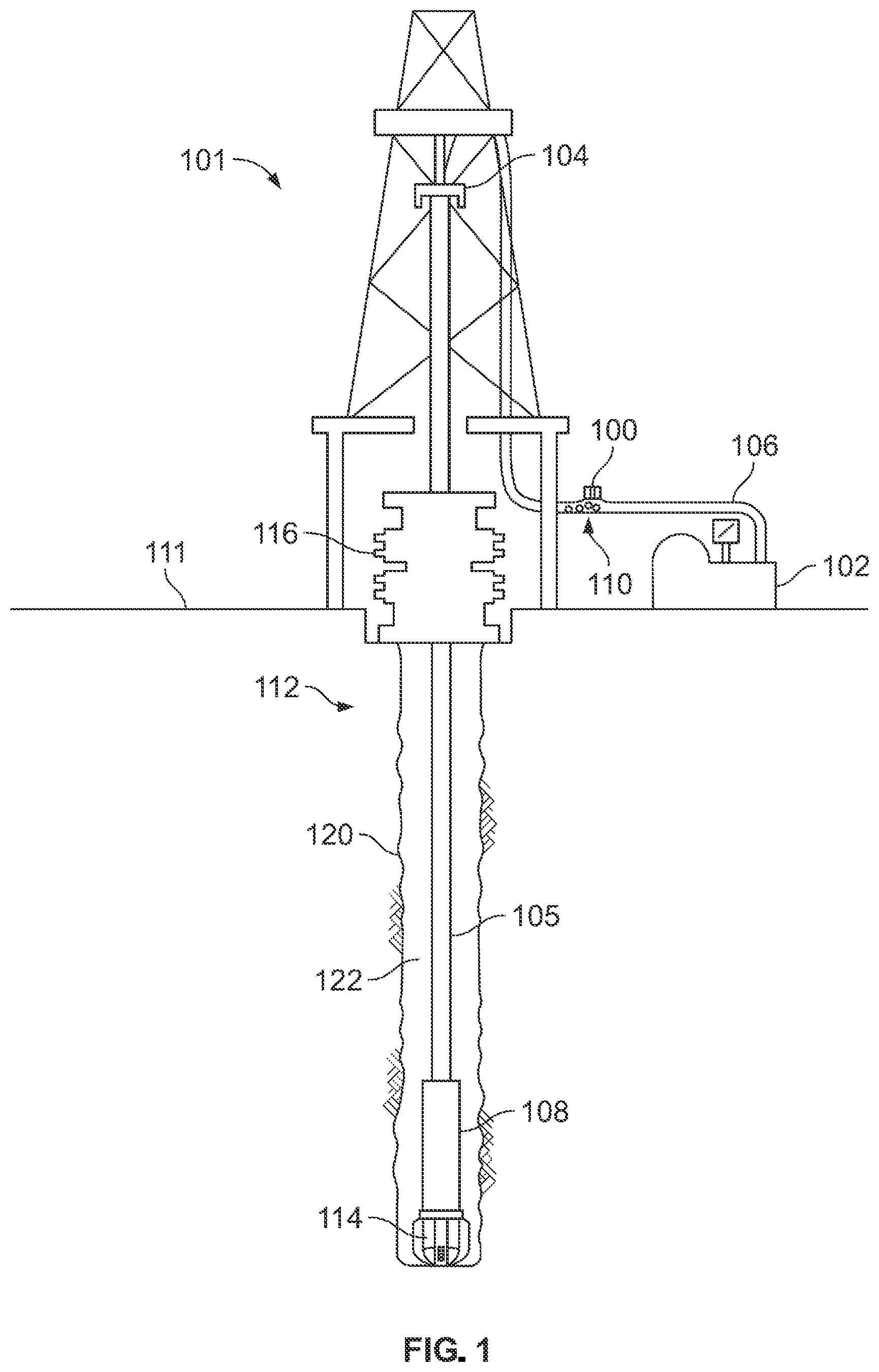 Patent US12618322 — Dispensing microprocessor devices for downhole data collection — Figure 1