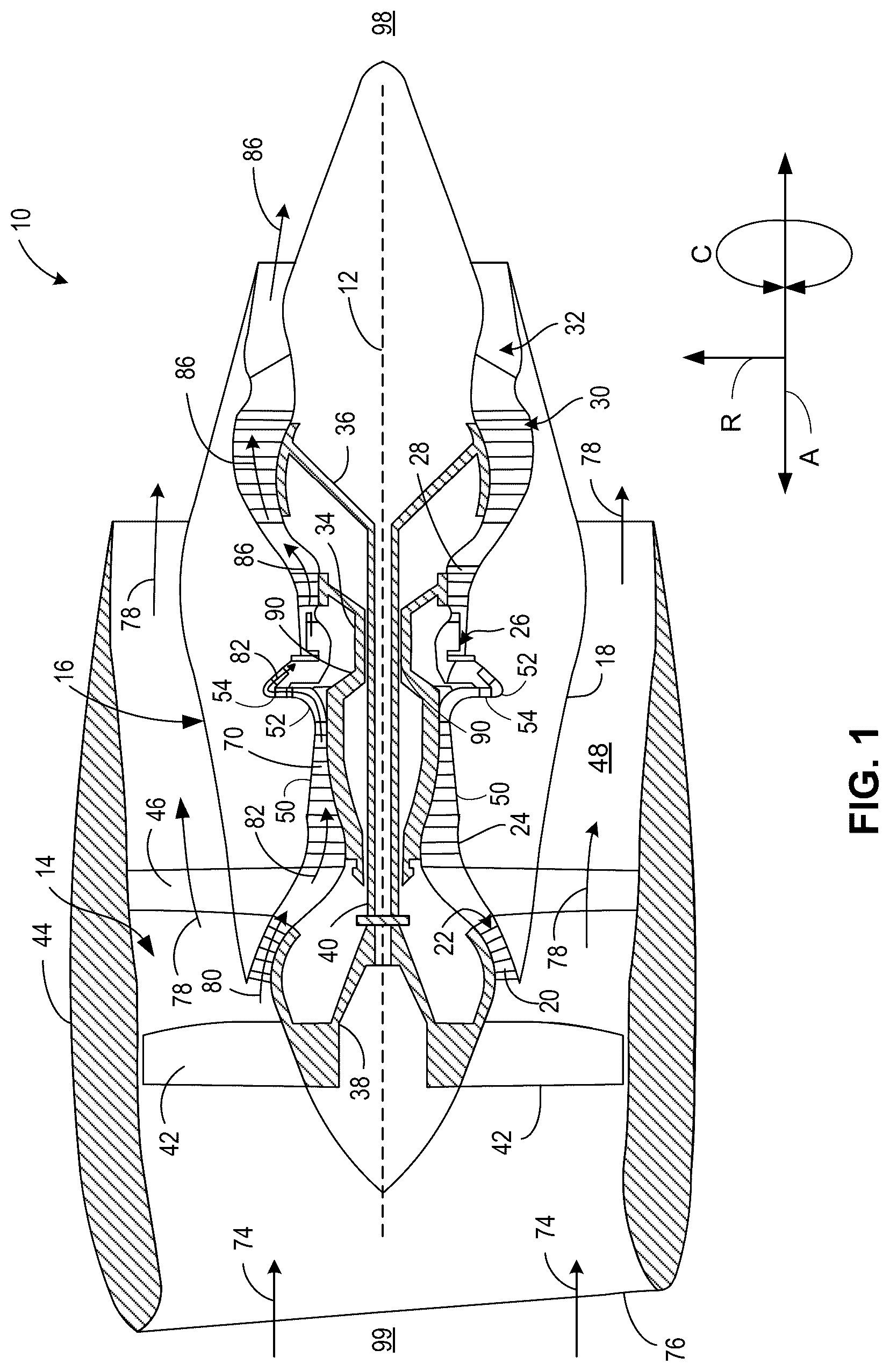 Patent US12618362 Figure 1 – Methods and apparatus to provide cross-diffuser bleed