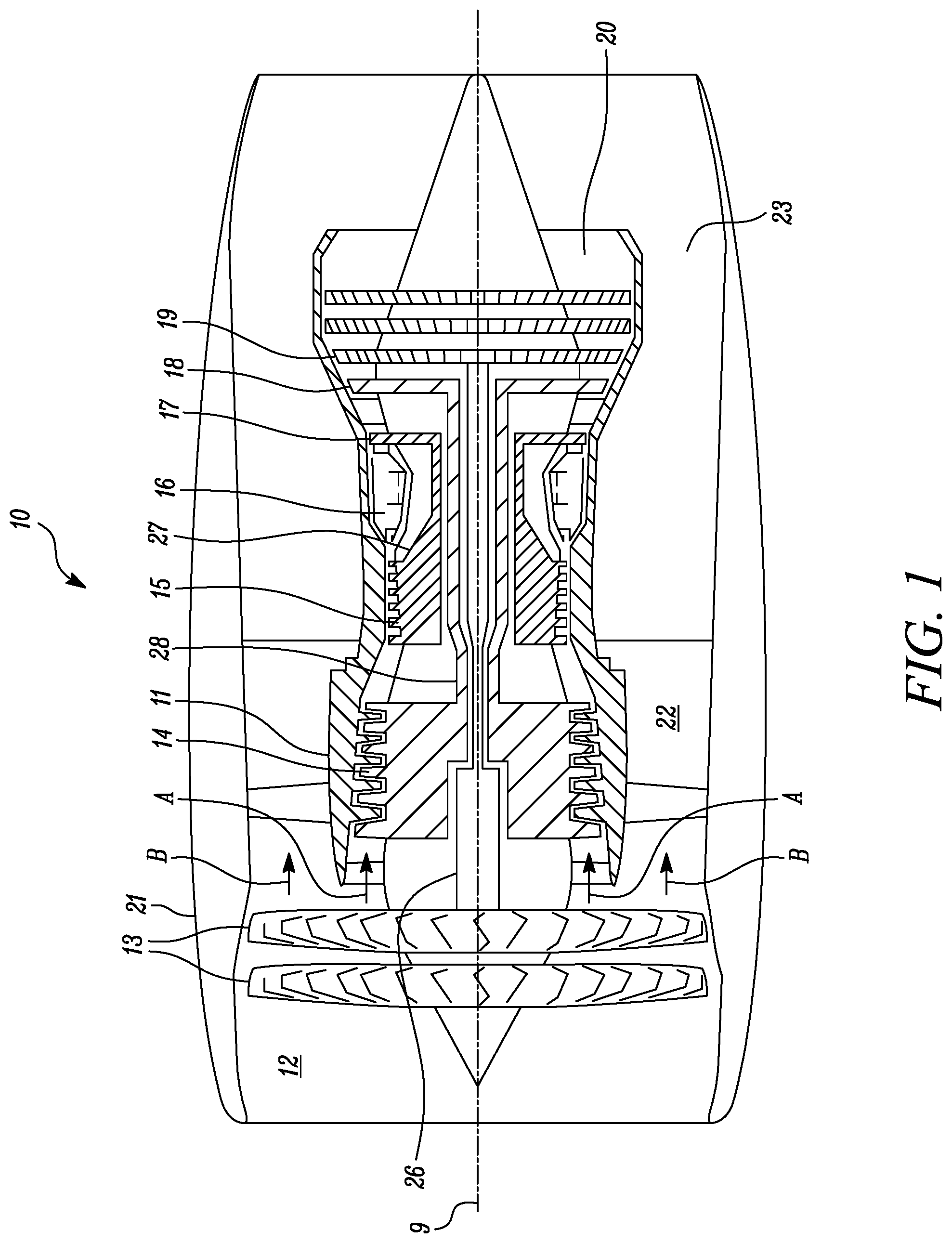 Patent US12618366 — Thermal management system for an aircraft — Figure 1