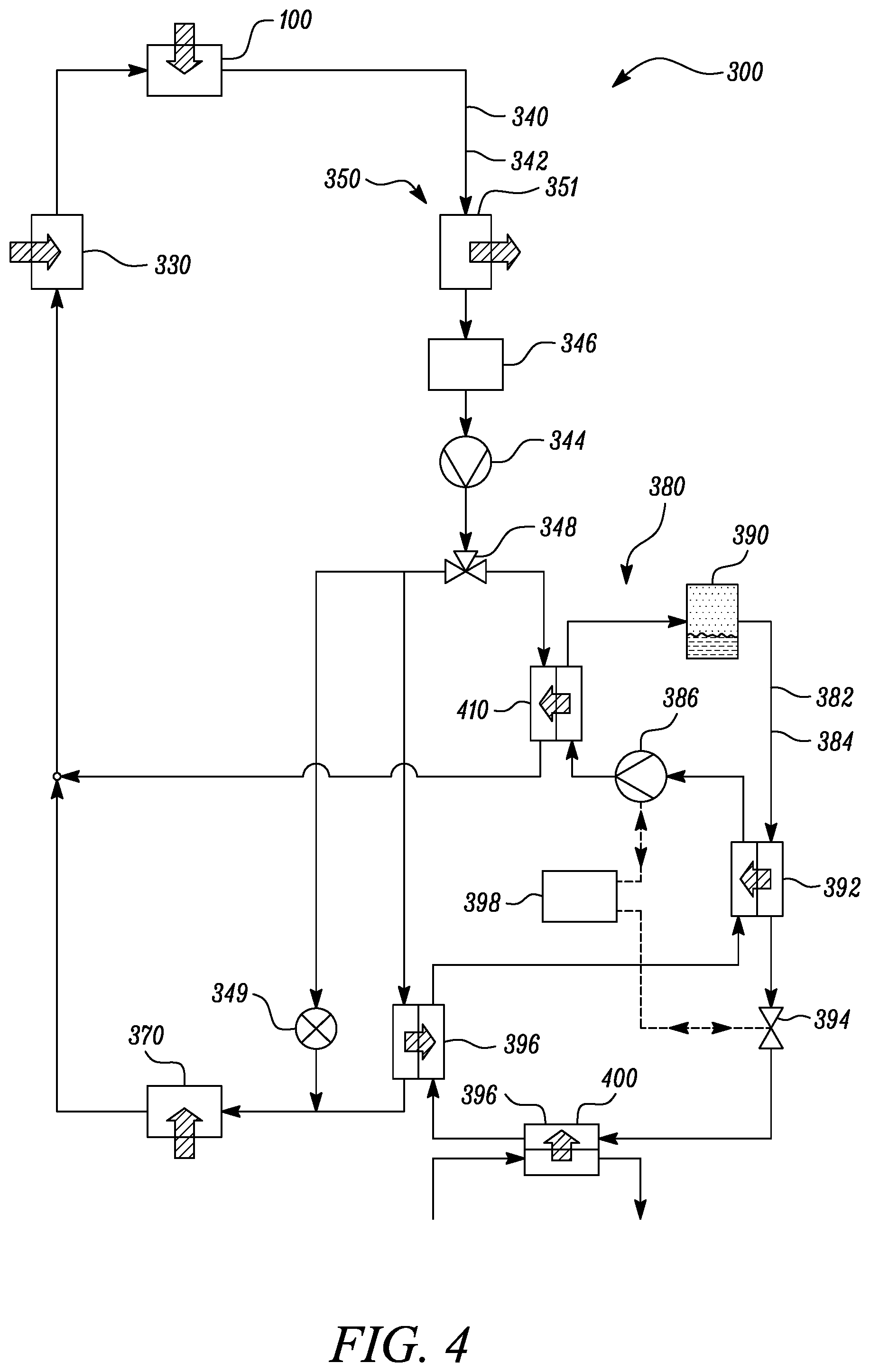 Patent US12618366 Figure 4 – Thermal management system for an aircraft