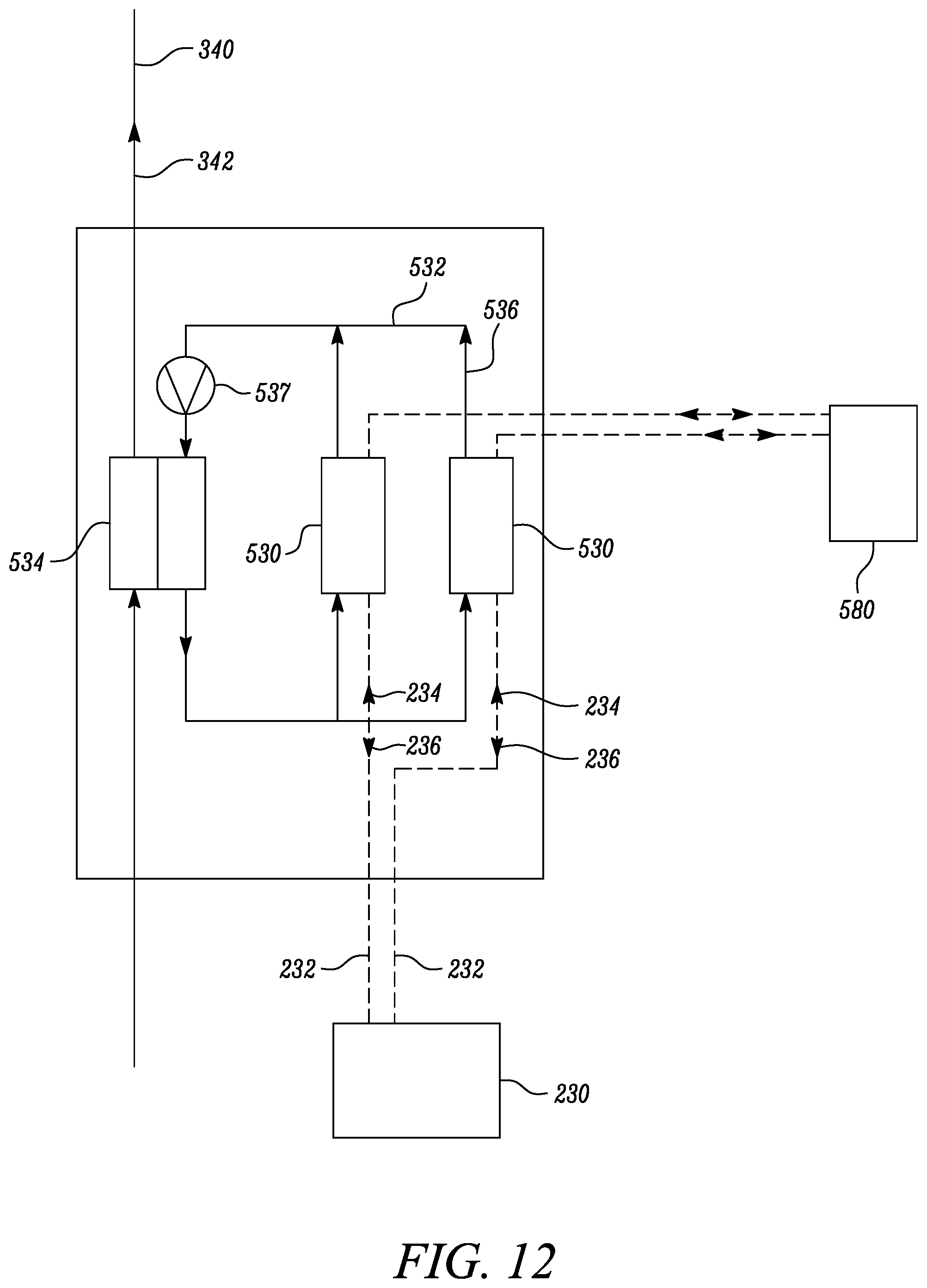 Patent US12618366 Figure 12 – Thermal management system for an aircraft