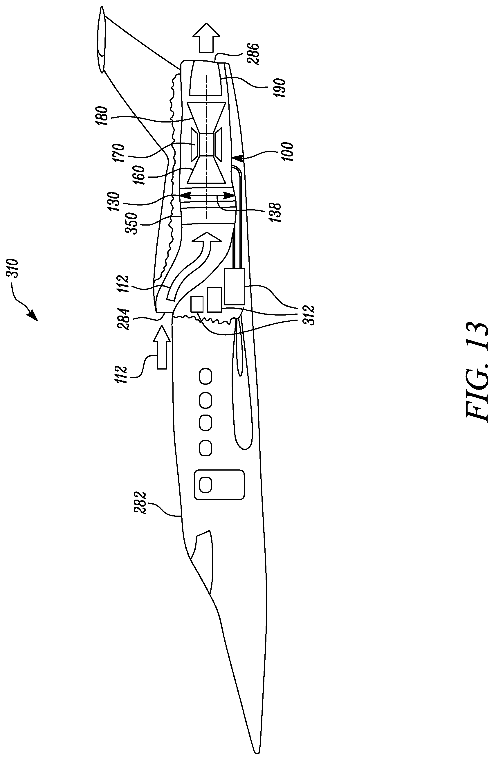Patent US12618366 Figure 13 – Thermal management system for an aircraft