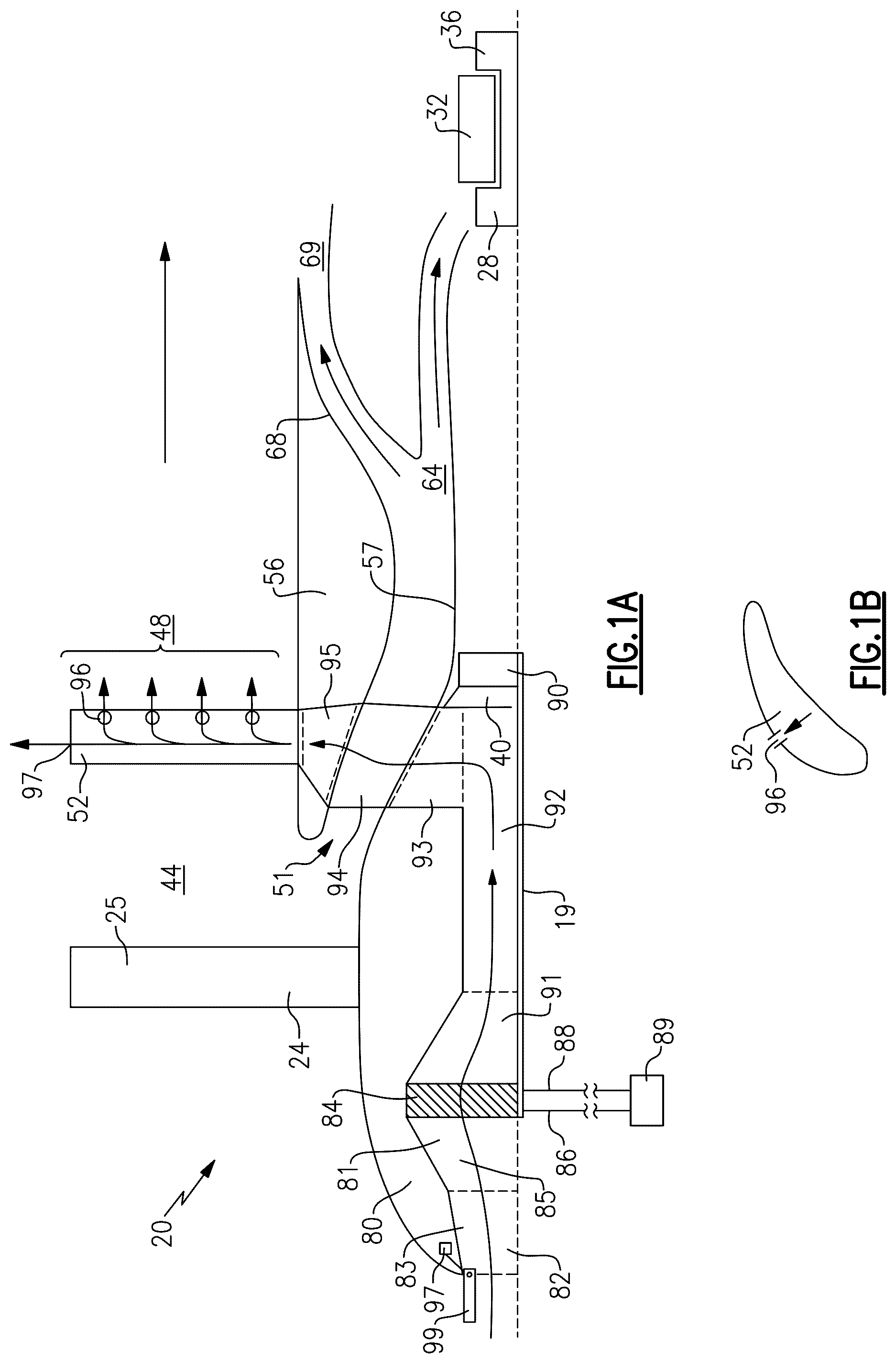 Patent US12618367 — Open rotor nose cone ram air heat exchanger with exhaust of cooling air through static structure — Figure 1