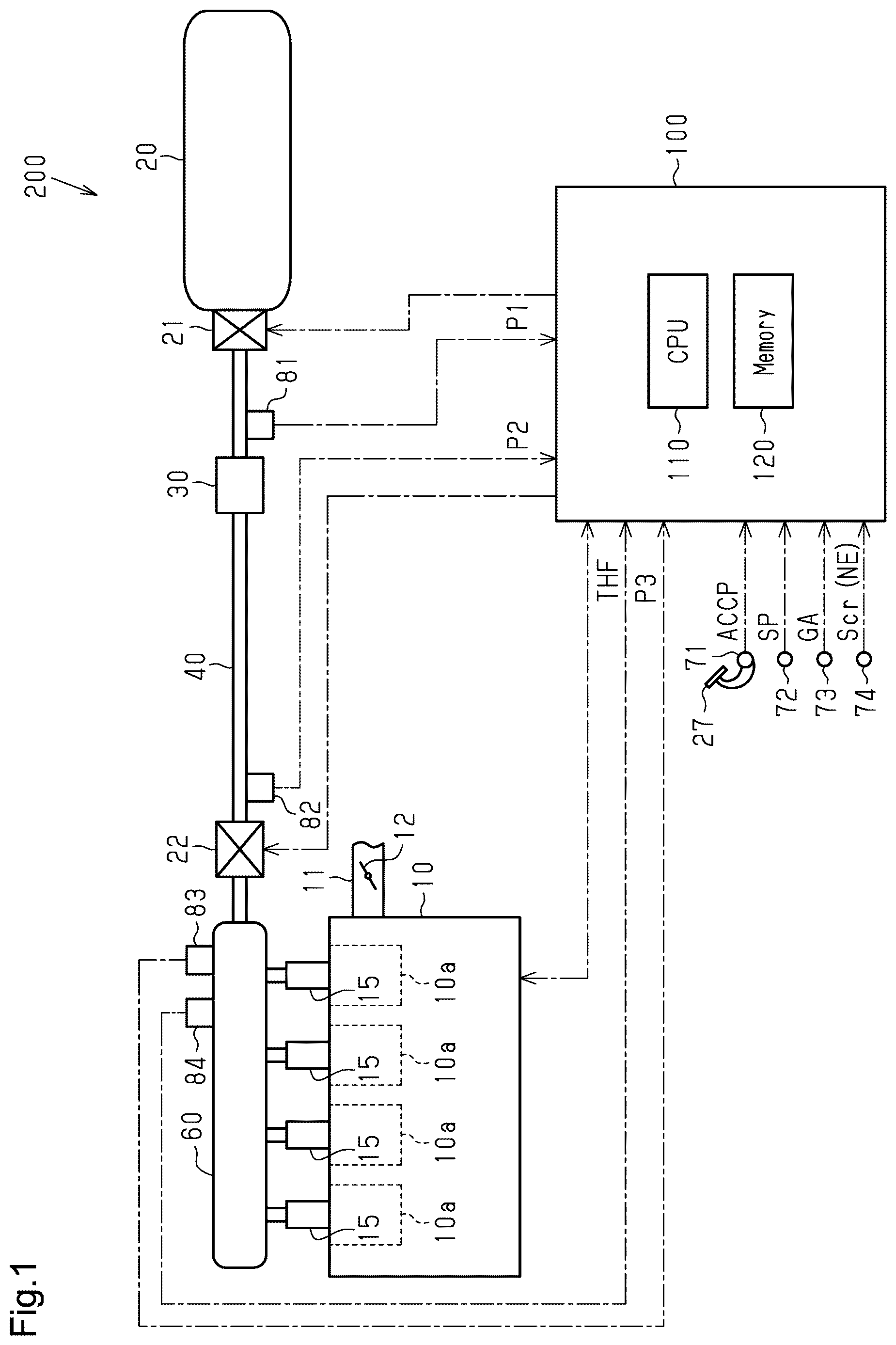 Patent US12618379 — Controller for internal combustion engine — Figure 1