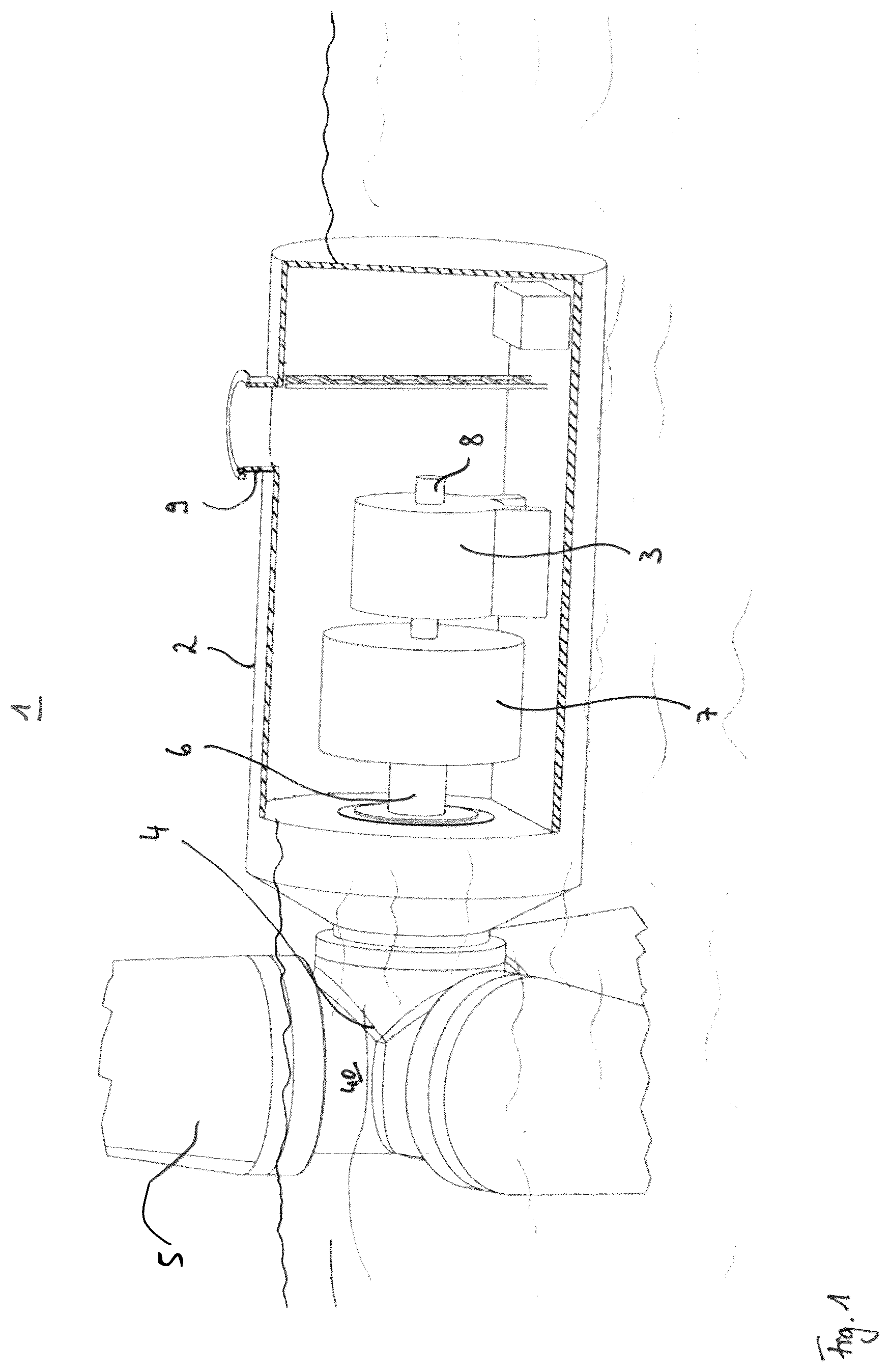 Patent US12618391 — Underwater flow turbine — Figure 1