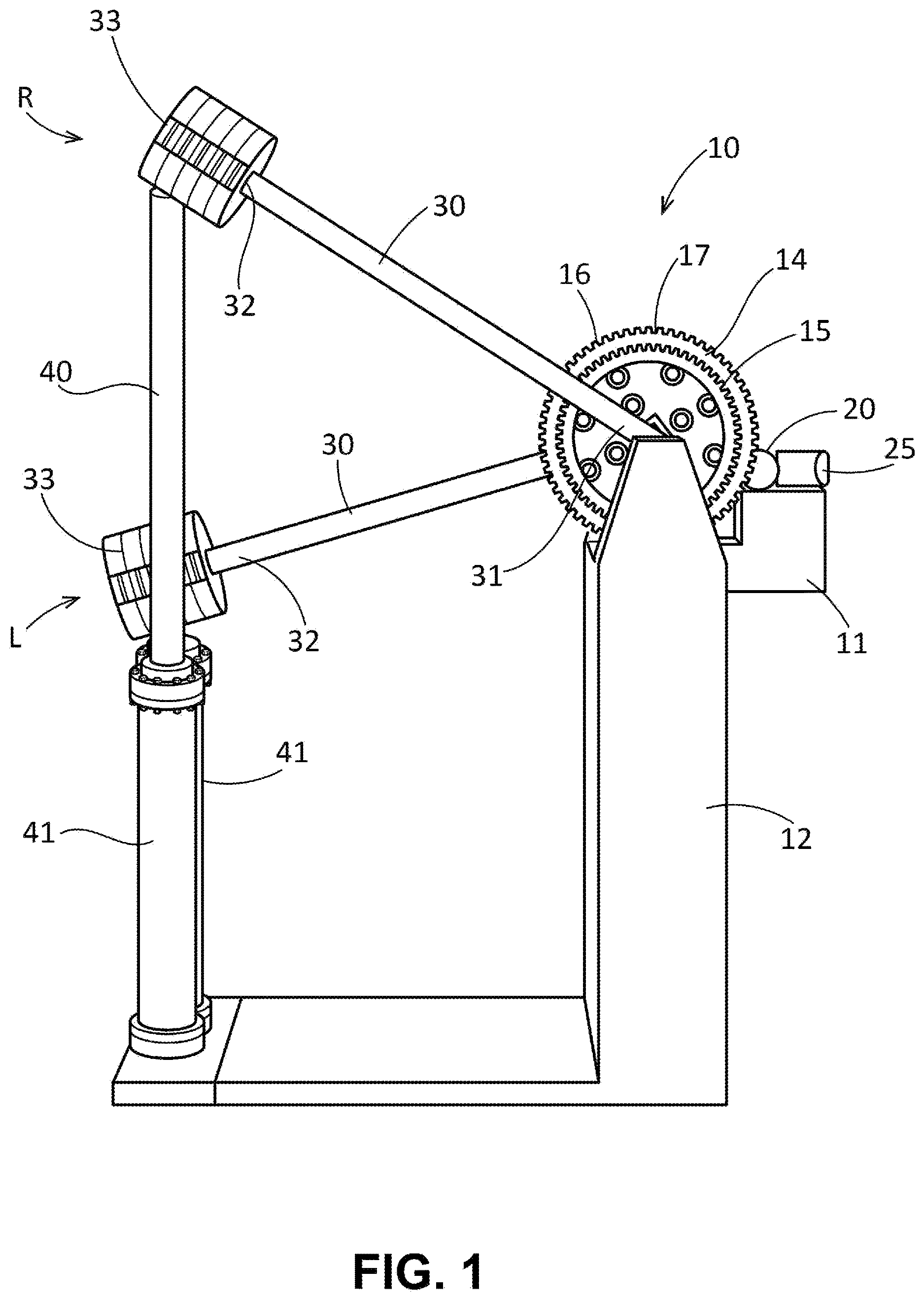 Patent US12618396 — Gravity driven power generator — Figure 1