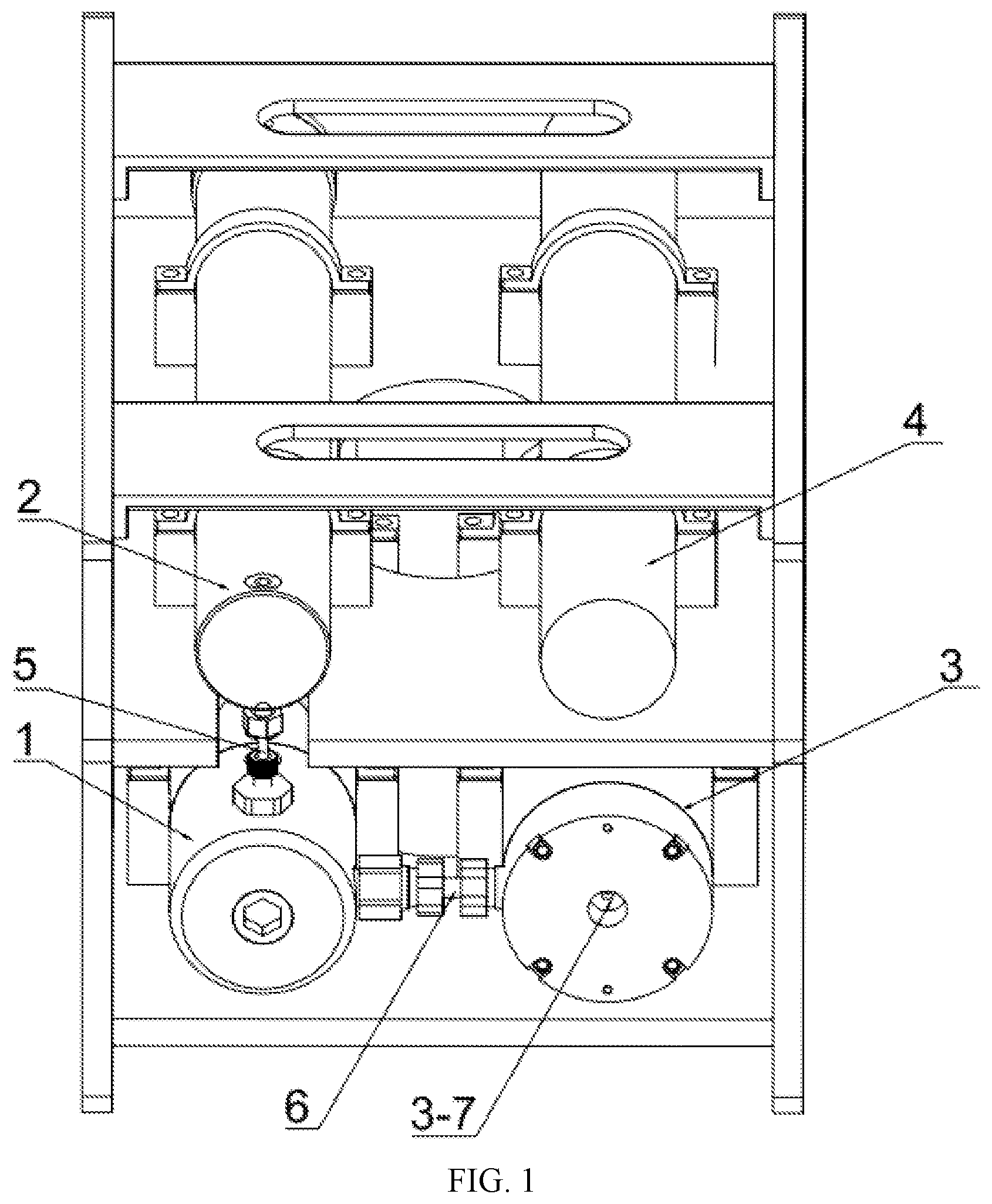 Patent US12618398 — Active pressure compensator for deep-sea sampling and pressure compensation method thereof — Figure 1