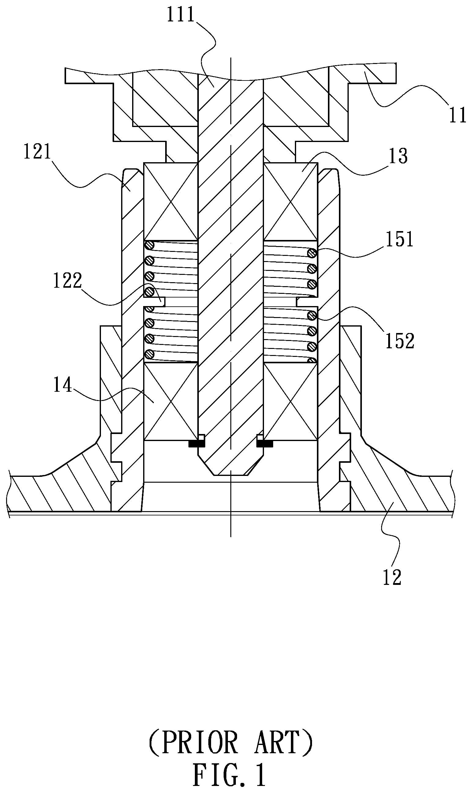 Patent US12618415 — Fan bearing anti-slip fixing structure with bushing — Figure 1