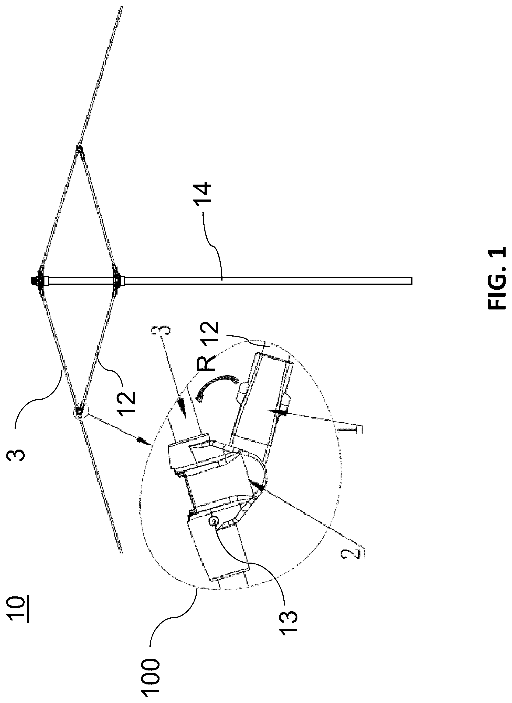 Patent US12618426 — Interlocking connector assembly for shading structure — Figure 1