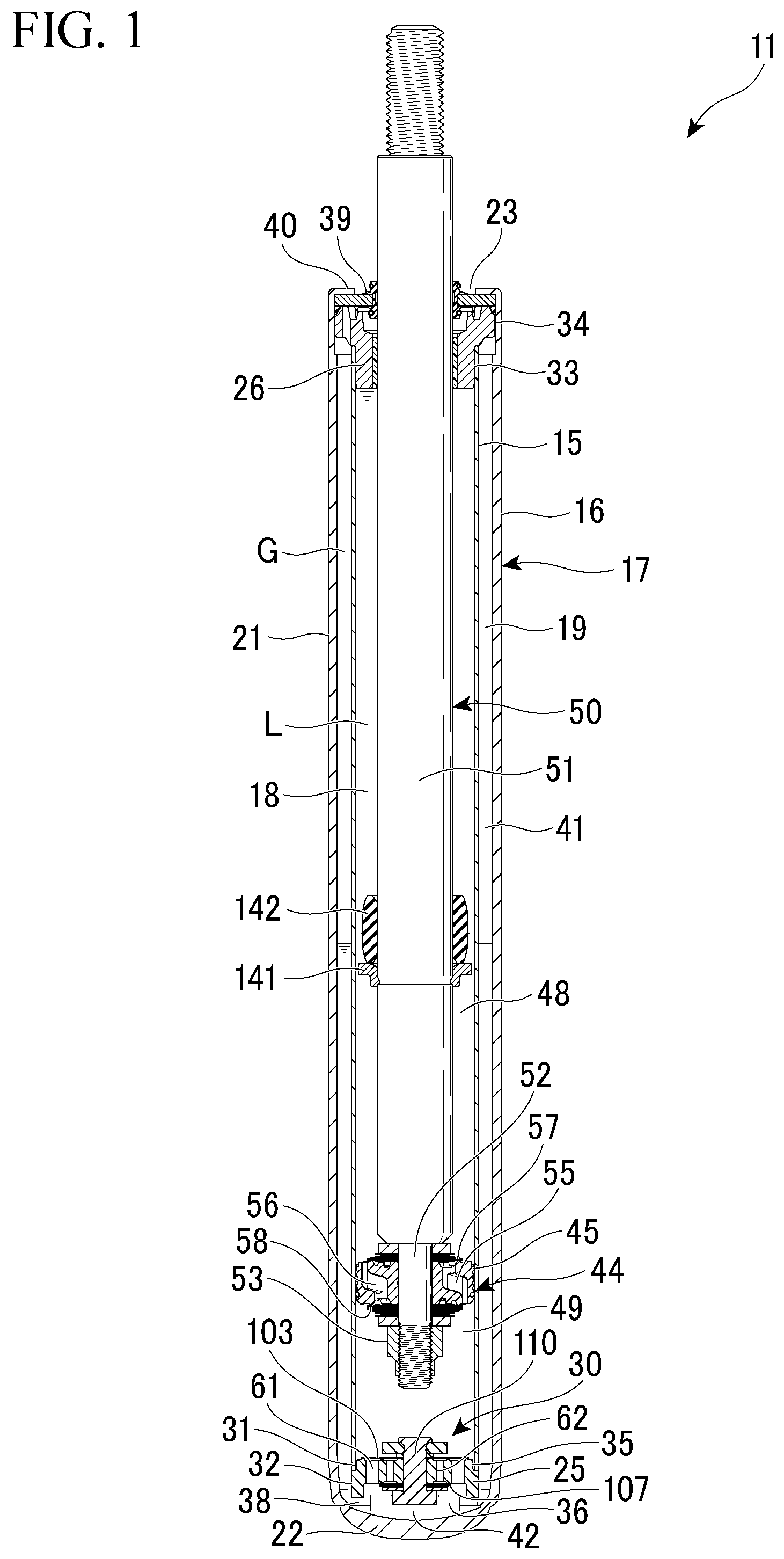 Patent US12618449 — Shock absorber — Figure 1