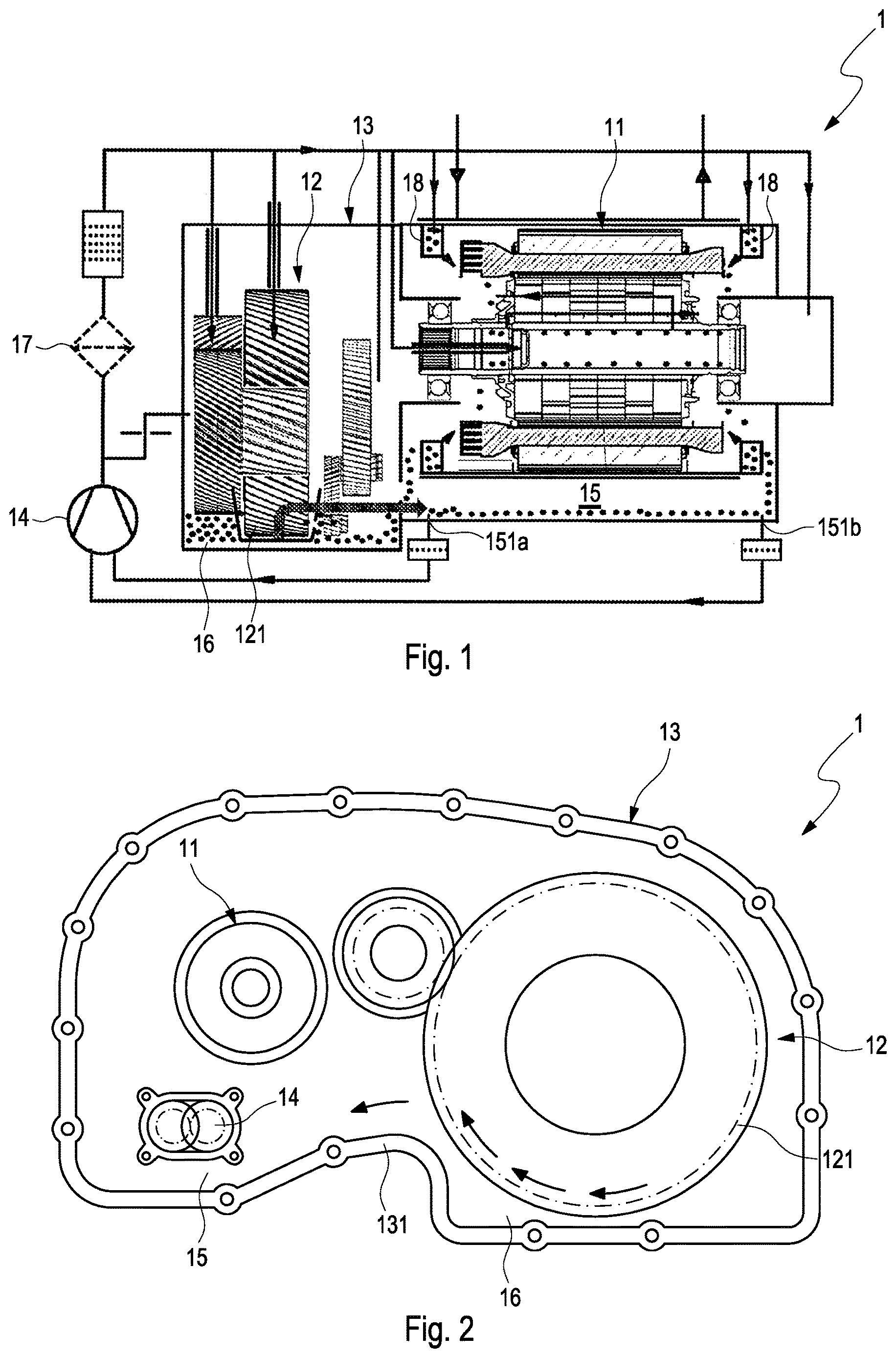 Patent US12618463 — Motor unit having a lubricant circuit — Figure 1