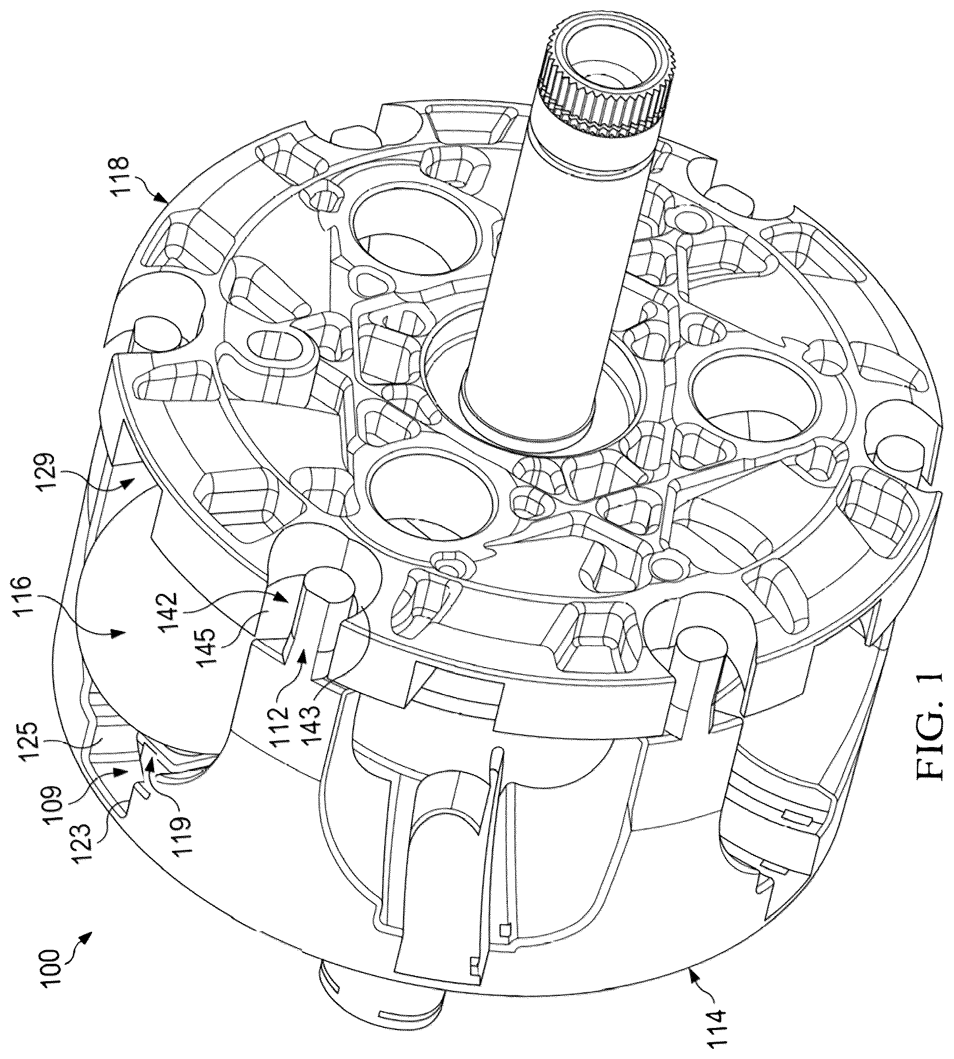 Patent US12618464 — Hardened slot walls in a skew shifting continuous variable planetary system — Figure 1