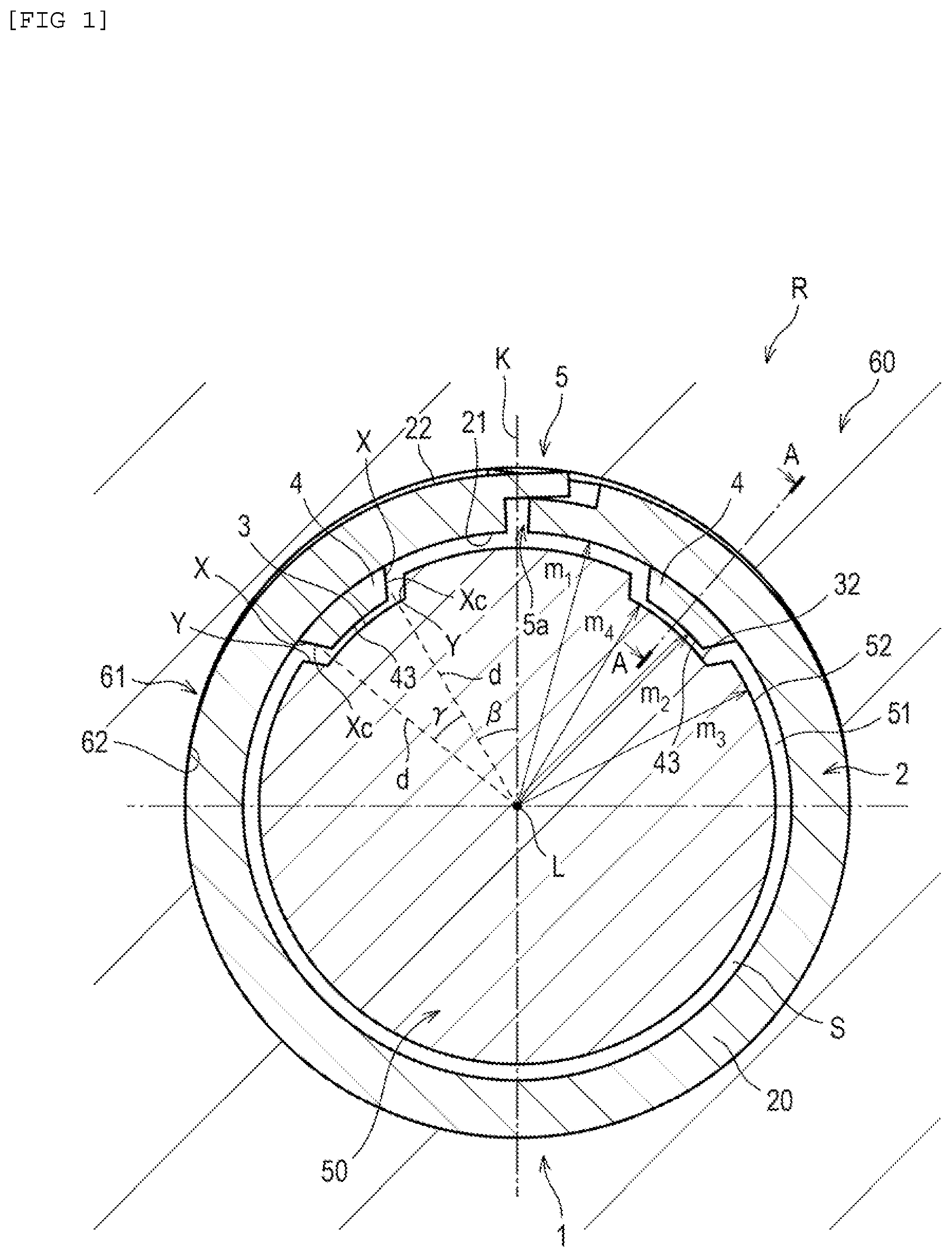 Patent US12618473 — Sealing ring and sealed structure including same — Figure 1