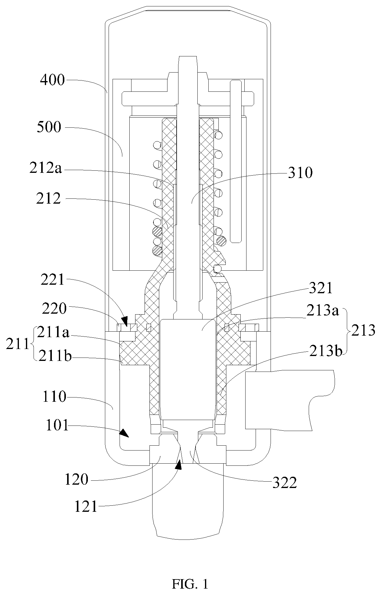 Patent US12618476 — Electronic expansion valve and refrigeration device — Figure 1