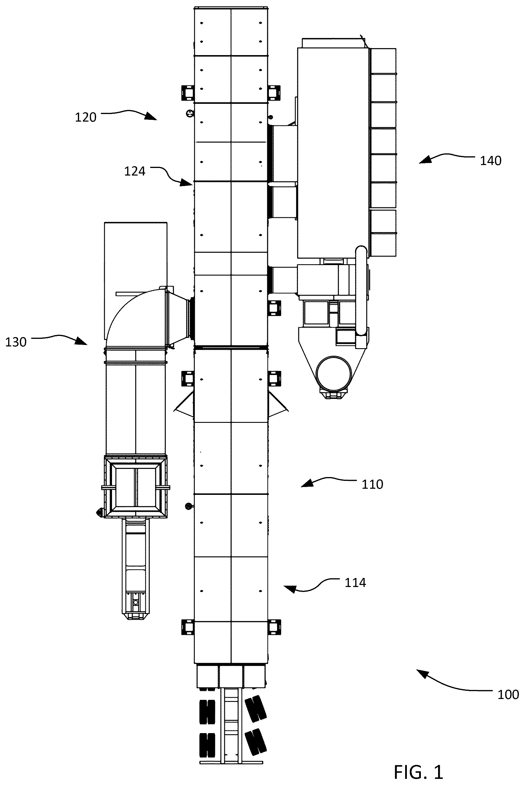 Patent US12618506 — Mobile electric power generation trailer system and methods — Figure 1