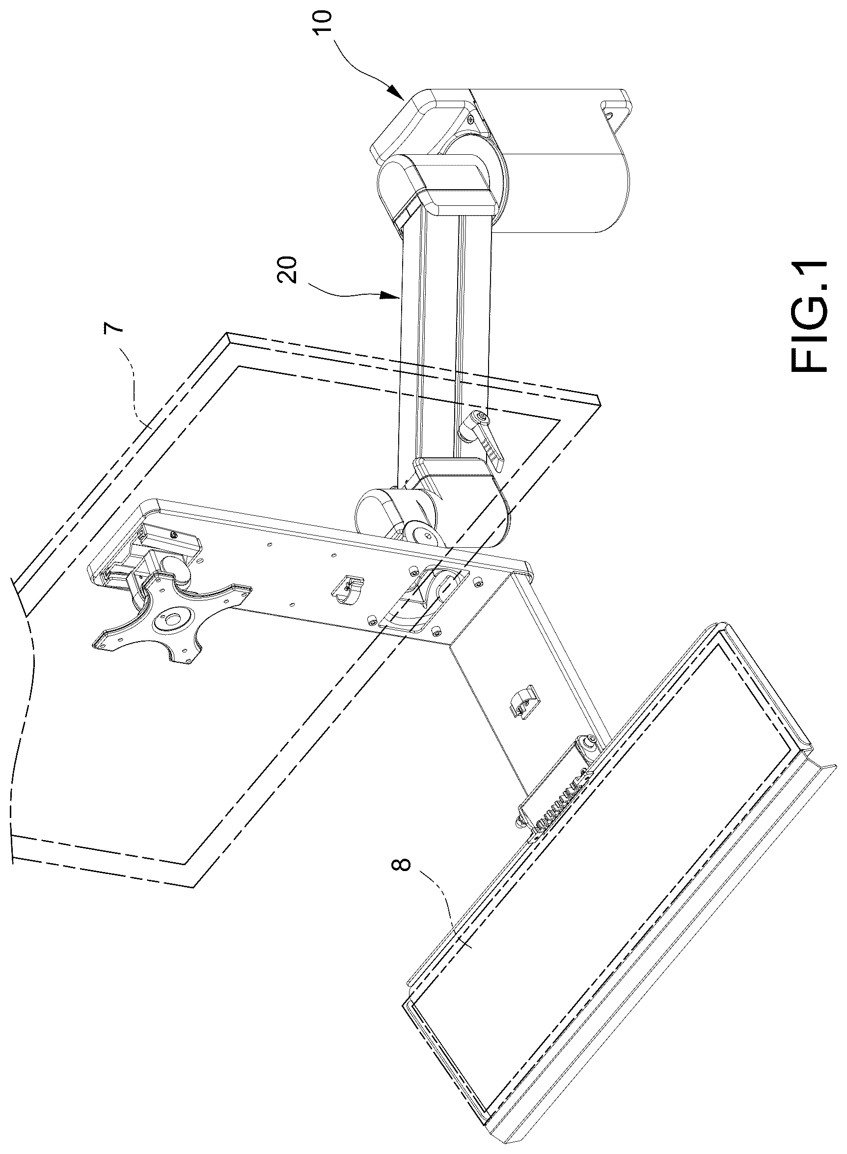 Patent US12618511 — Support frame structure with locking mechanism — Figure 1