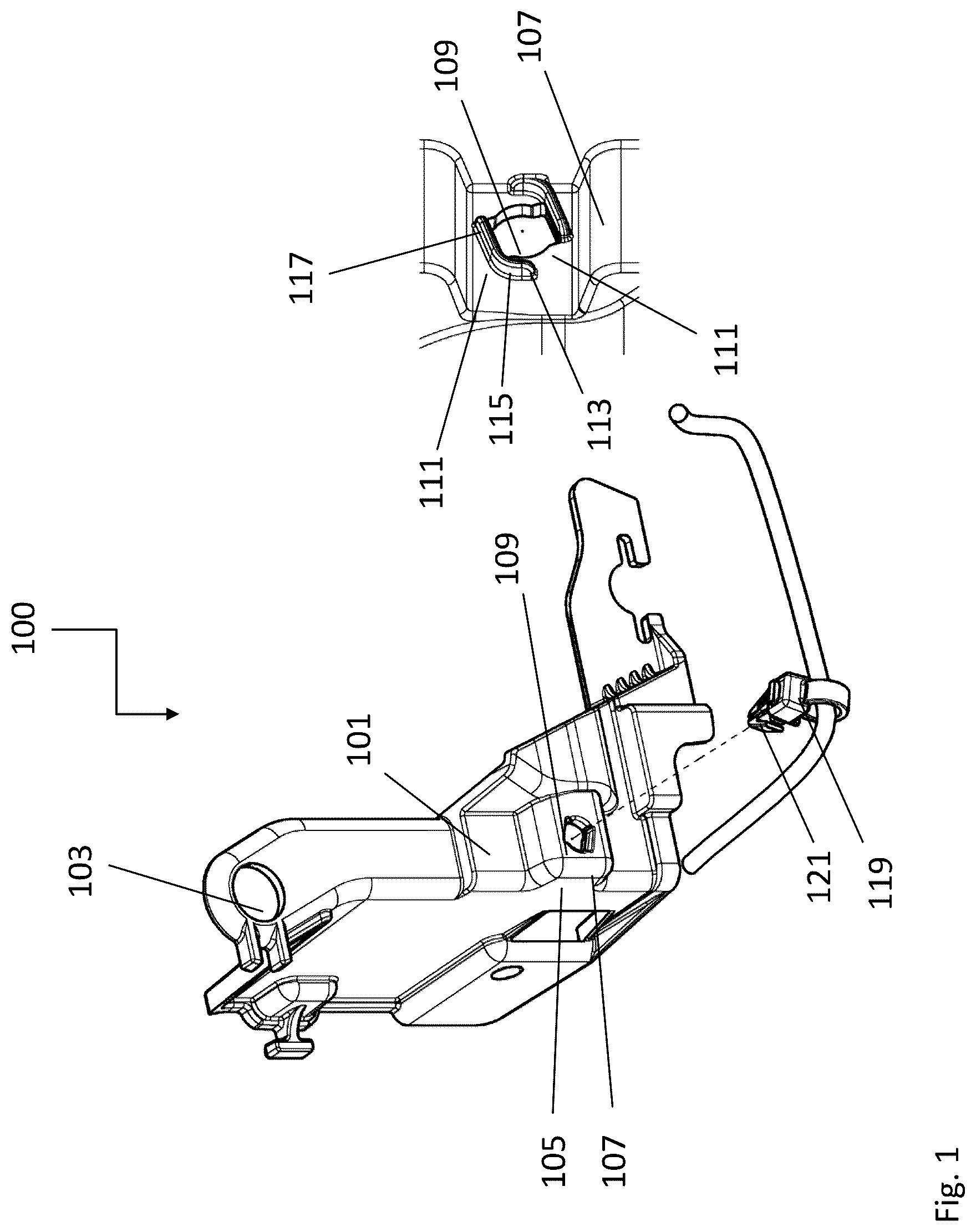 Patent US12618536 — Housing module for a lighting element — Figure 1