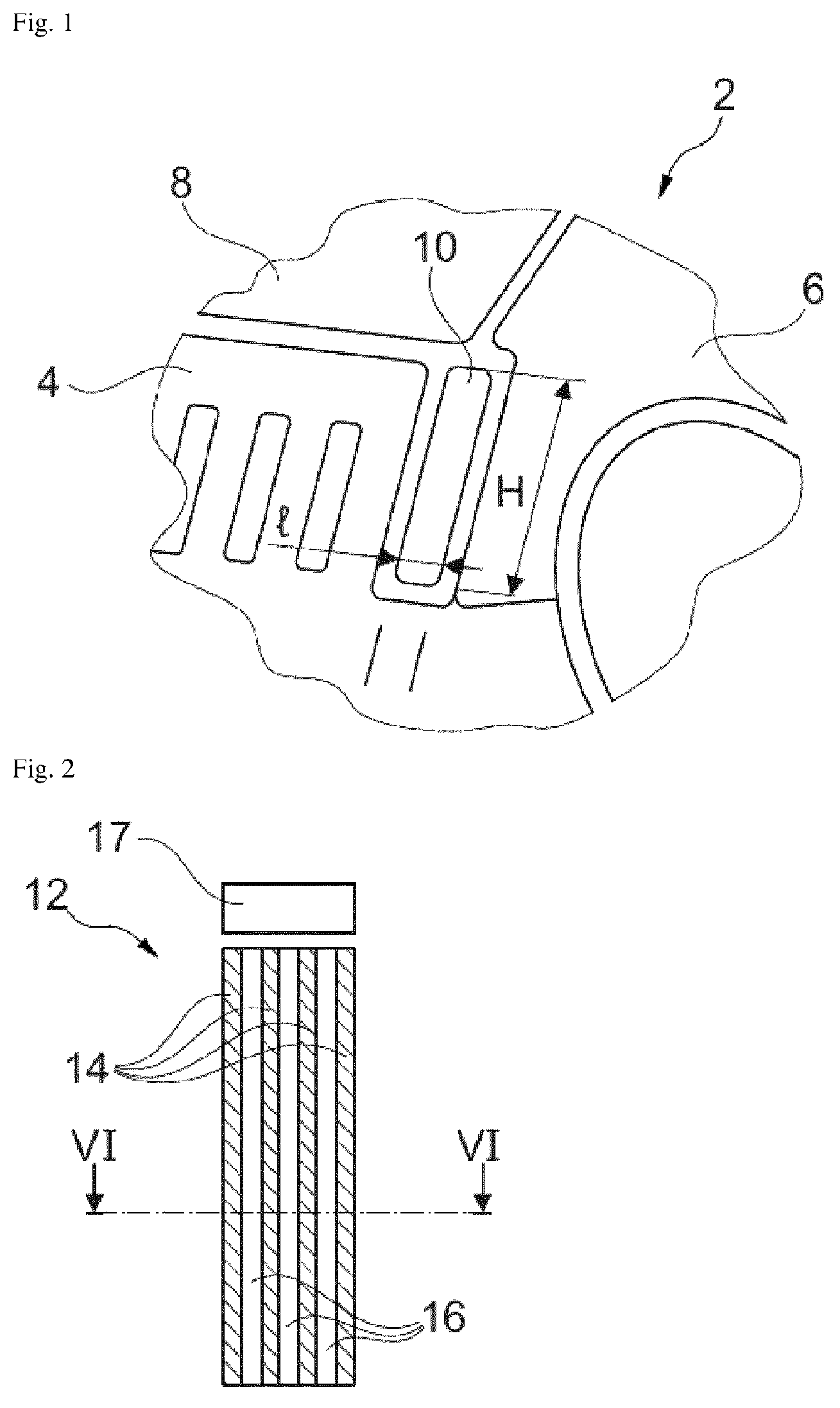 Patent US12618537 Figure 1 – Vertical automotive lighting module with identical day and night lighting aspects