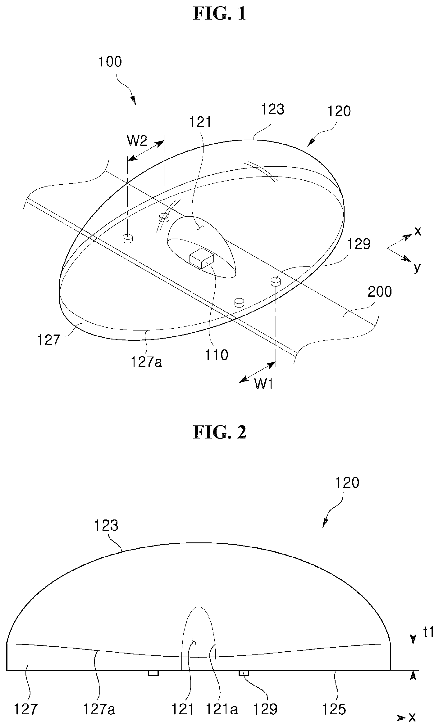 Patent US12618542 — Display device, backlight unit, light emitting module and lens — Figure 1