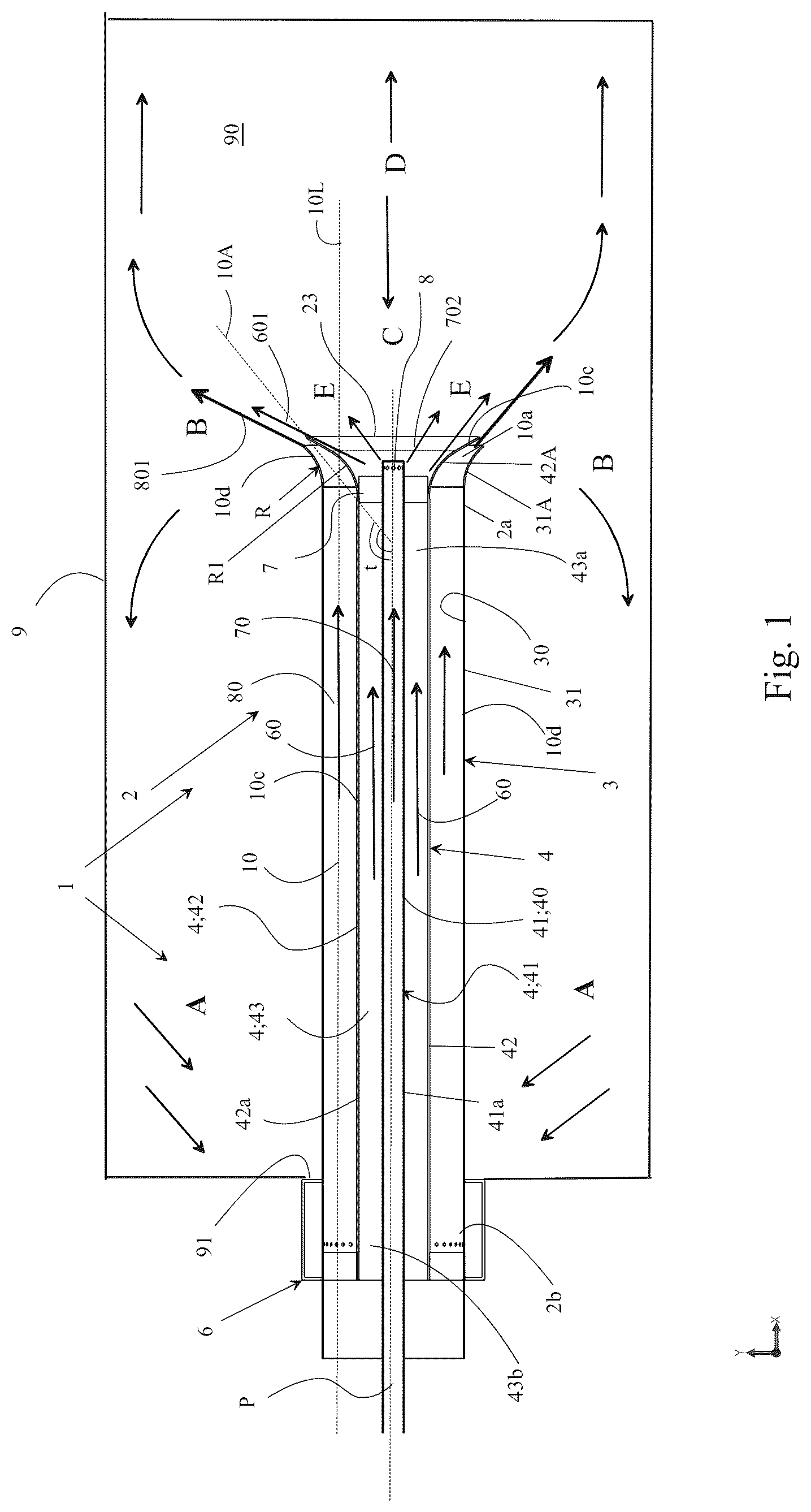 Patent US12618556 — Burner and boiler-burner assembly — Figure 1