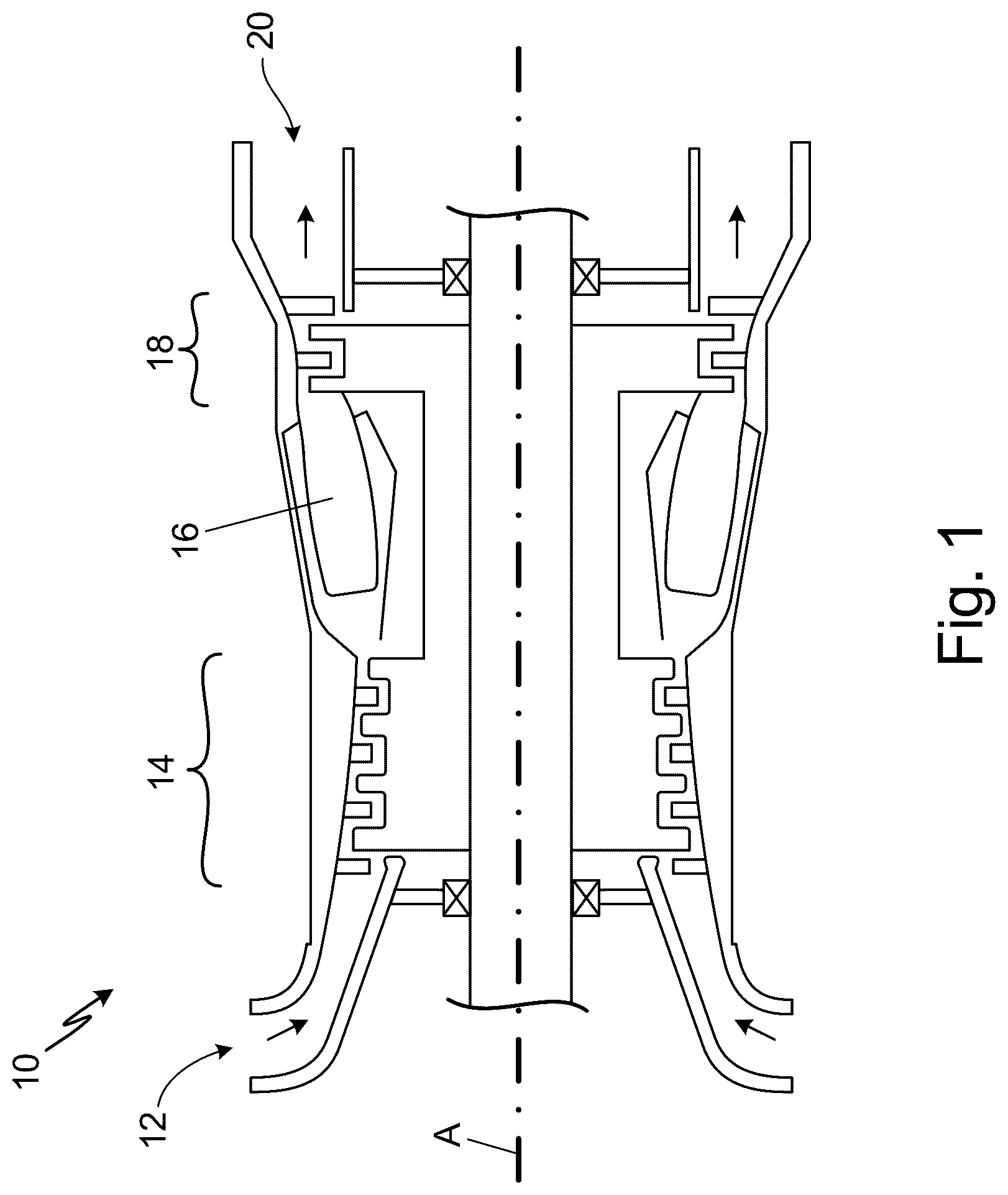 Patent US12618562 — Optimized front end aerodynamics for advanced RQL combustor — Figure 1
