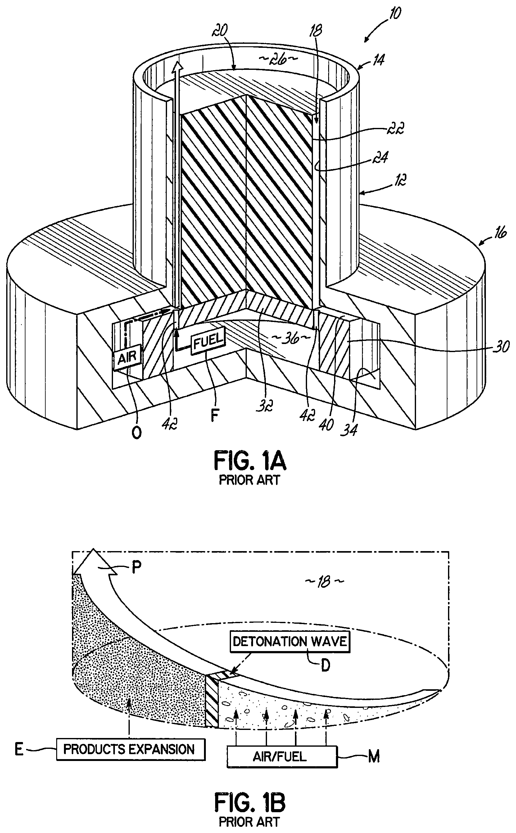 Patent US12618565 — Rotating detonation engines and related devices and methods — Figure 1