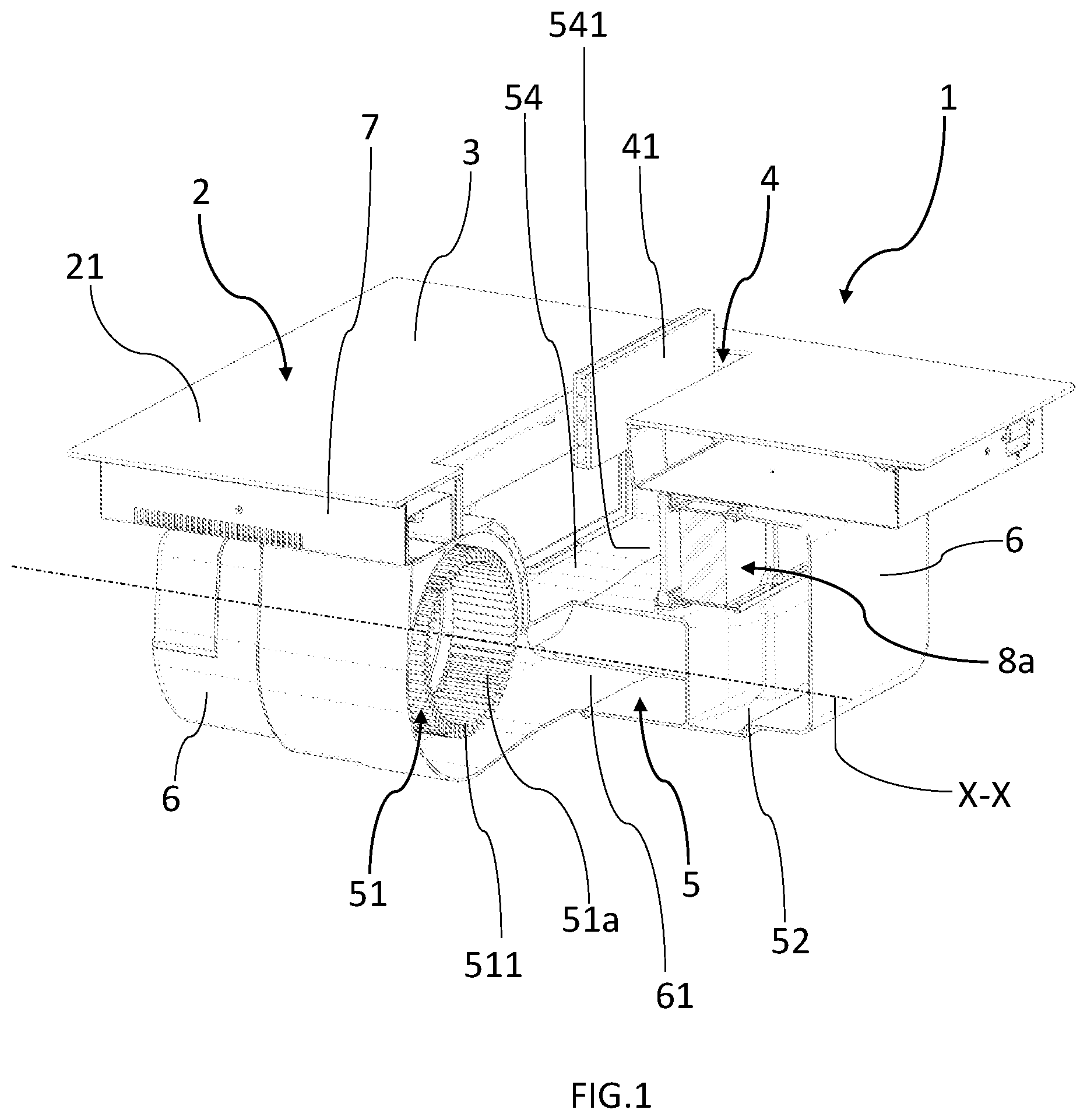 Patent US12618568 — Cooking hob with extractor hood — Figure 1