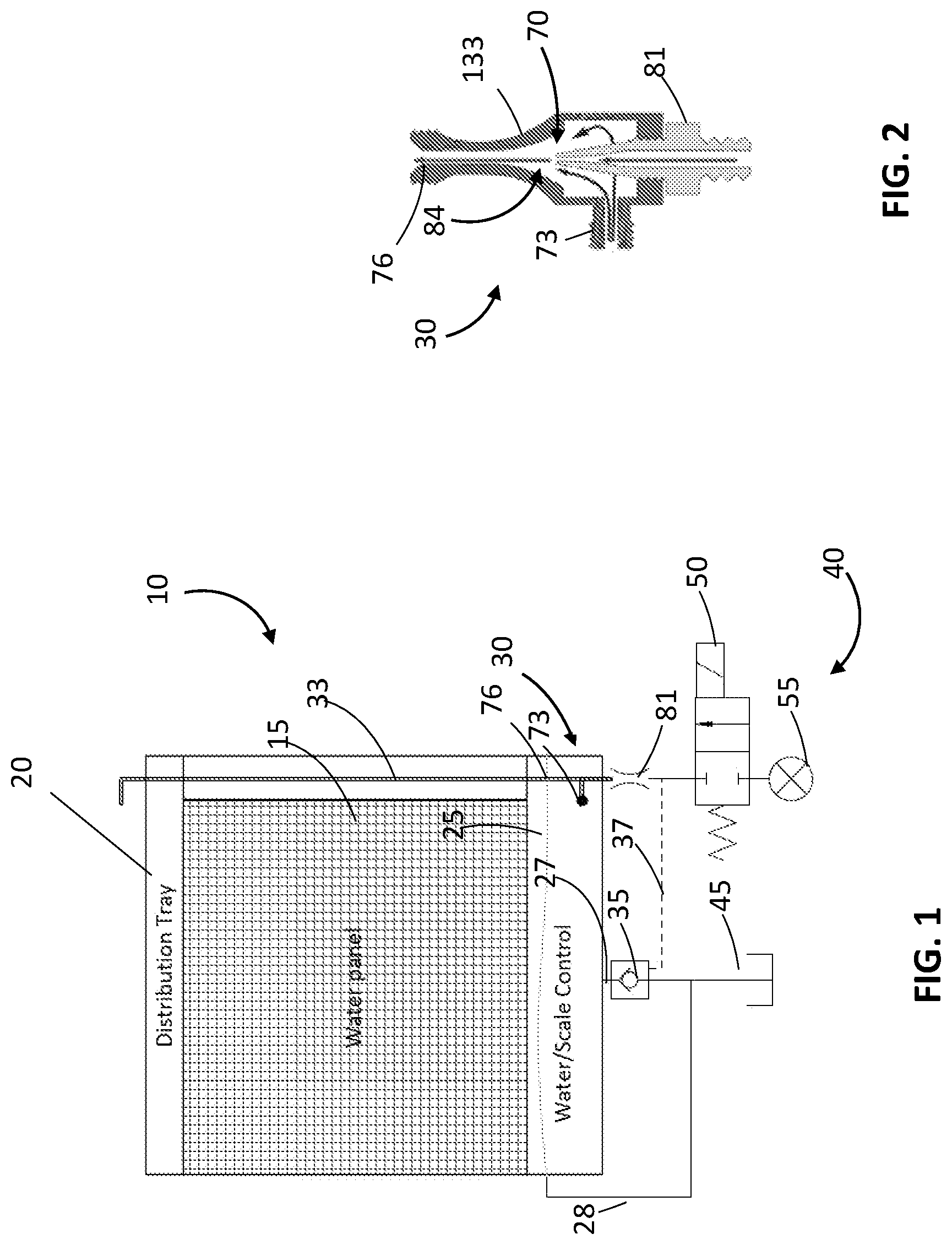 Patent US12618572 — Eductor with integrated orifice check valve and scale control tray — Figure 1