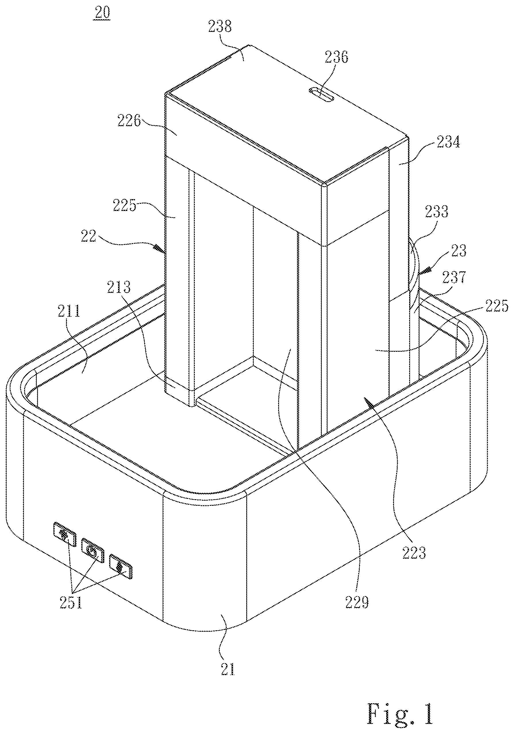 Patent US12618573 — Humidifier with fountaining and aroma diffusing functions — Figure 1