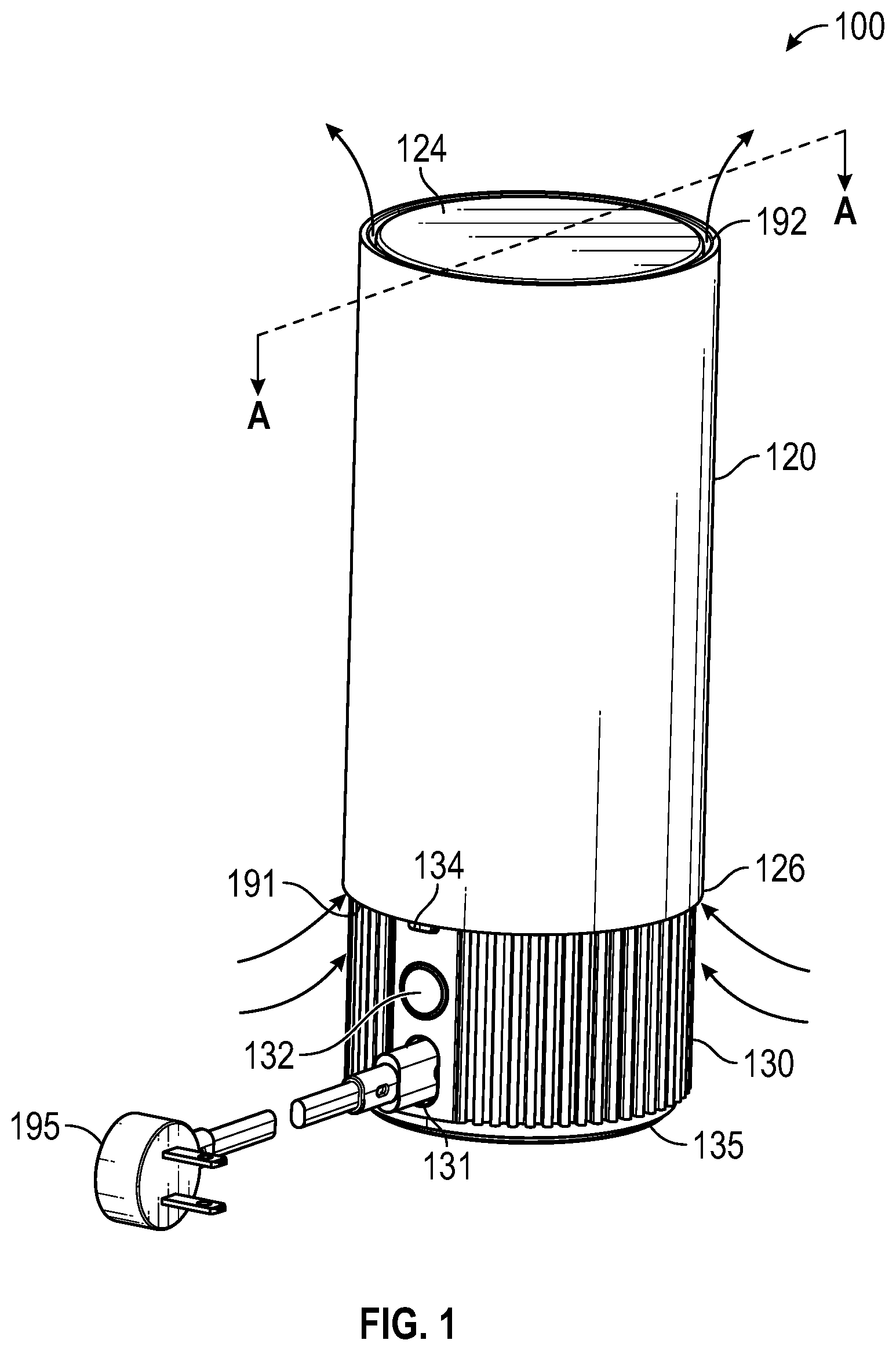 Patent US12618576 — Air purifier — Figure 1