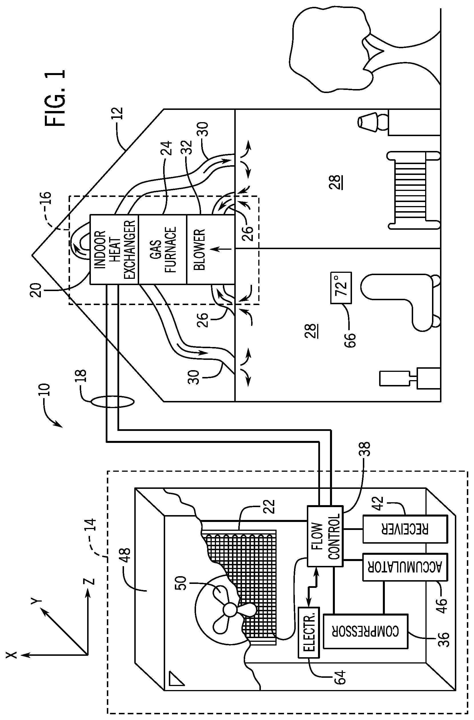 Patent US12618579 Figure 1 – System and method for controlling HVAC systems