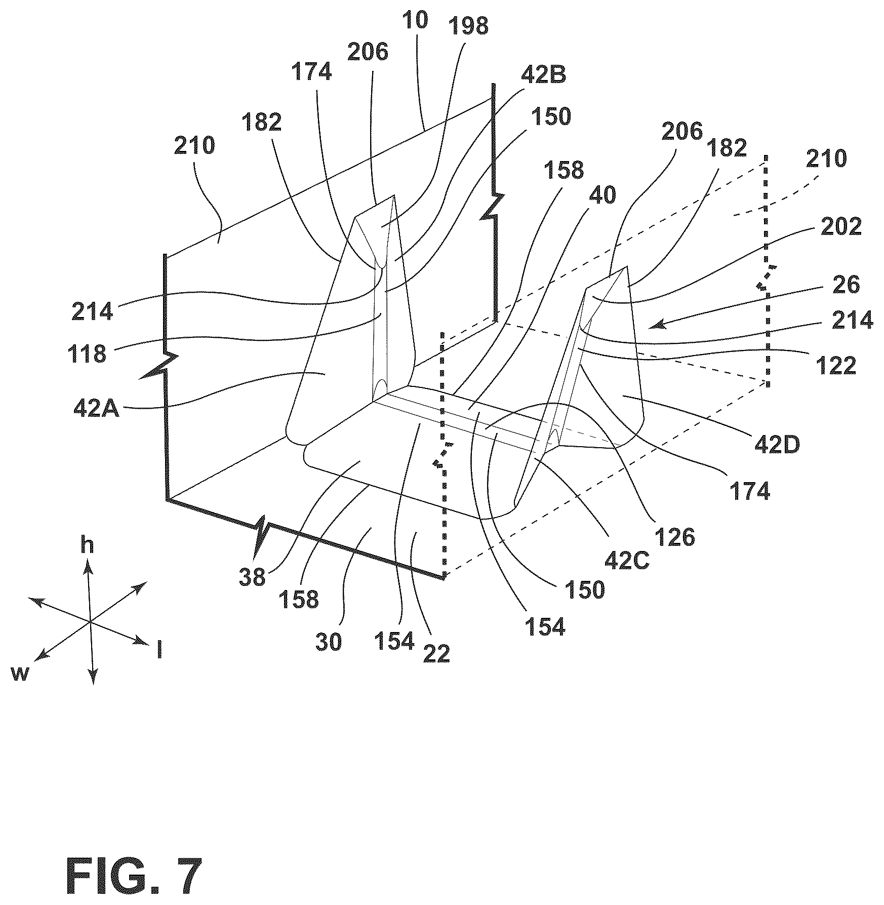 Patent US12618613 Figure 7 – Standoff feature for appliance