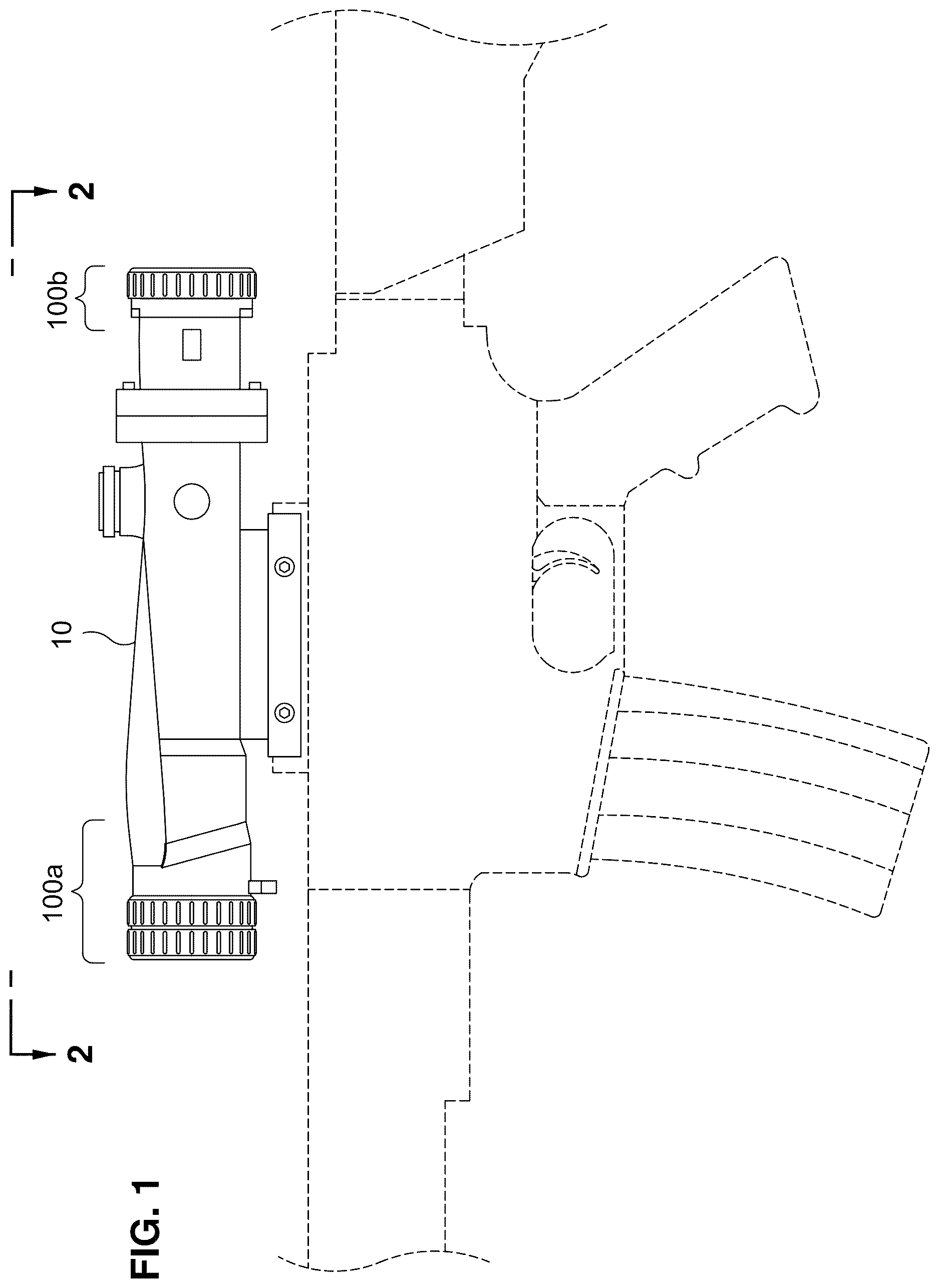 Patent US12618645 — Scope protector for weapon scope — Figure 1