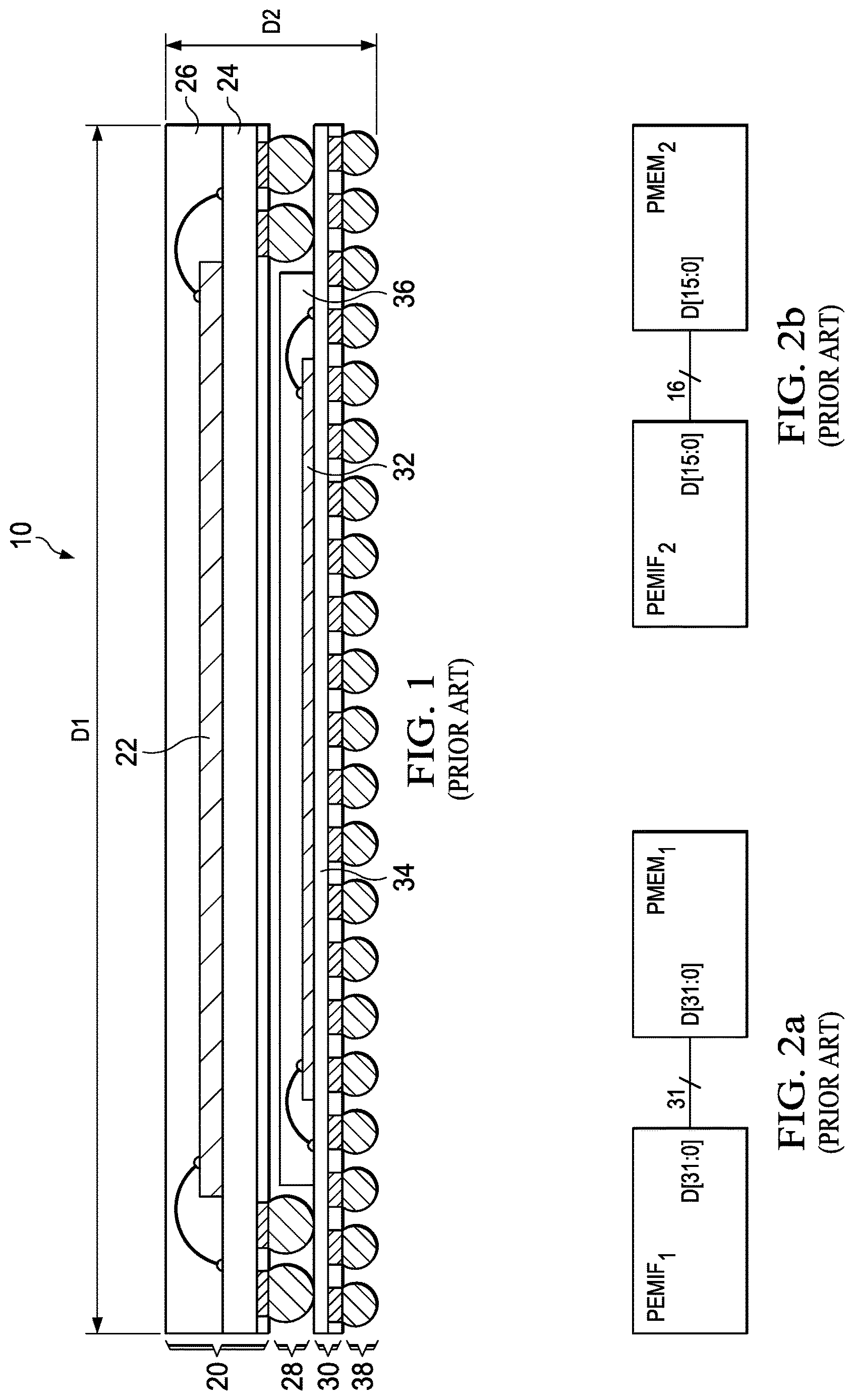 Patent US12618680 — Package on package memory interface and configuration with error code correction — Figure 1